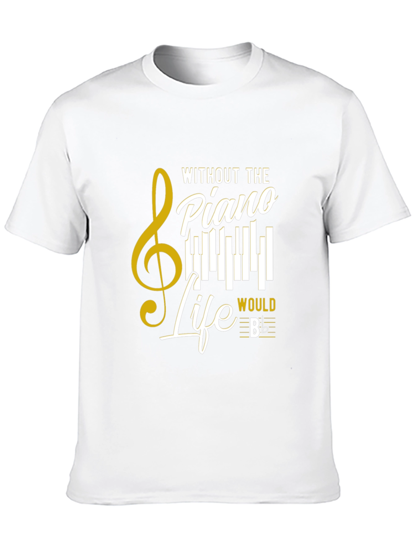 Black Piano Life T-Shirt - Music Lover Tee view 10