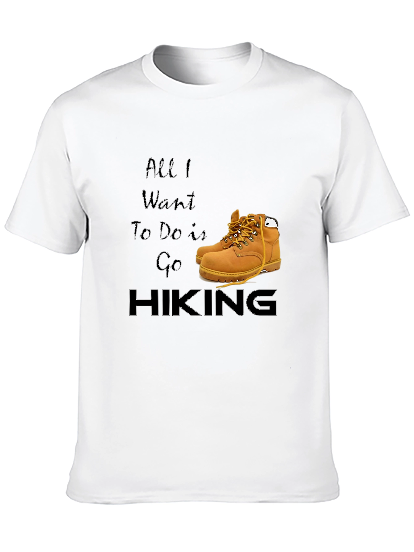 Black Hiking Lover's T-Shirt - Adventure Awaits! view 10