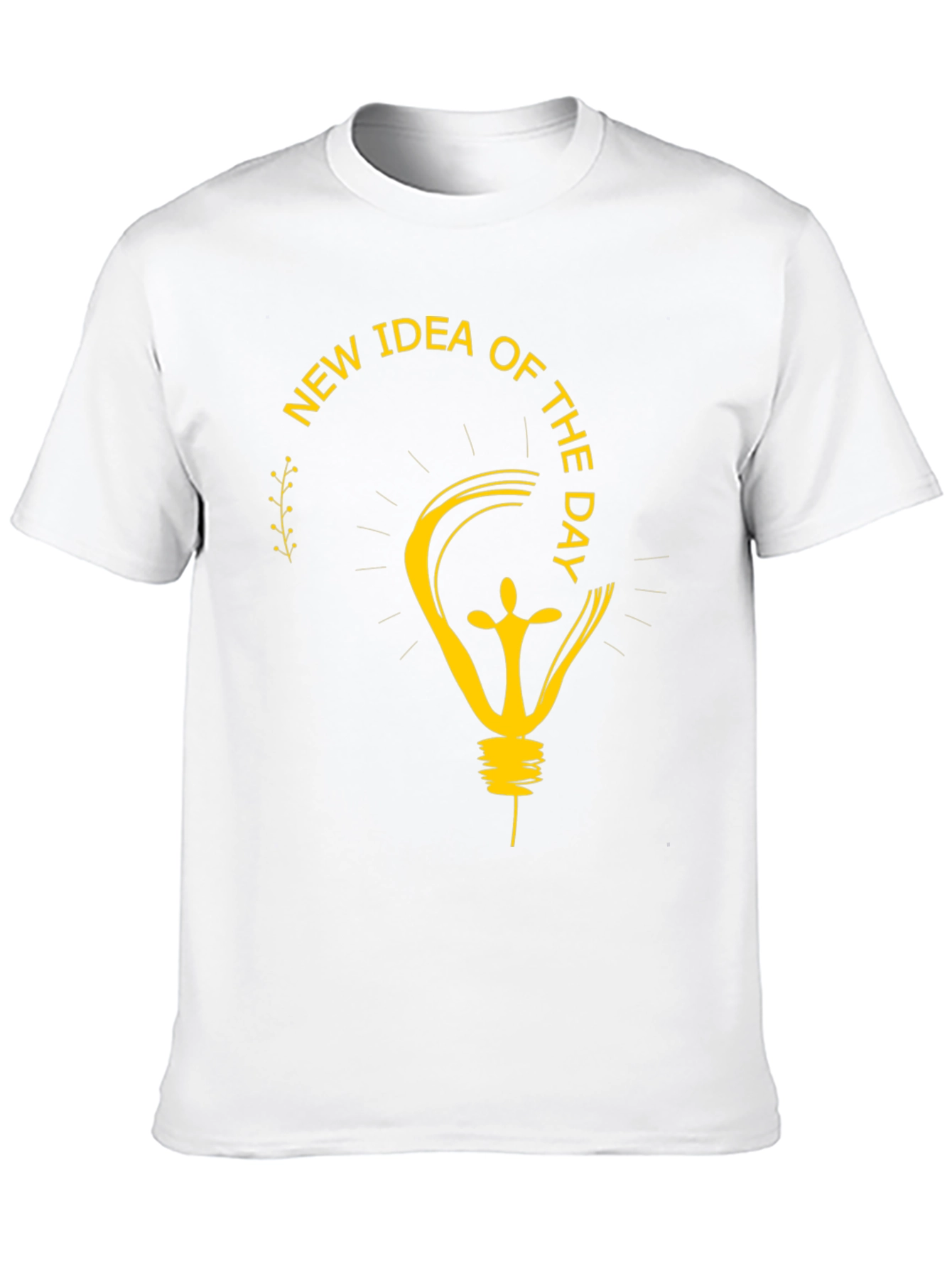 Black New Idea Of The Day Graphic T-Shirt view 10