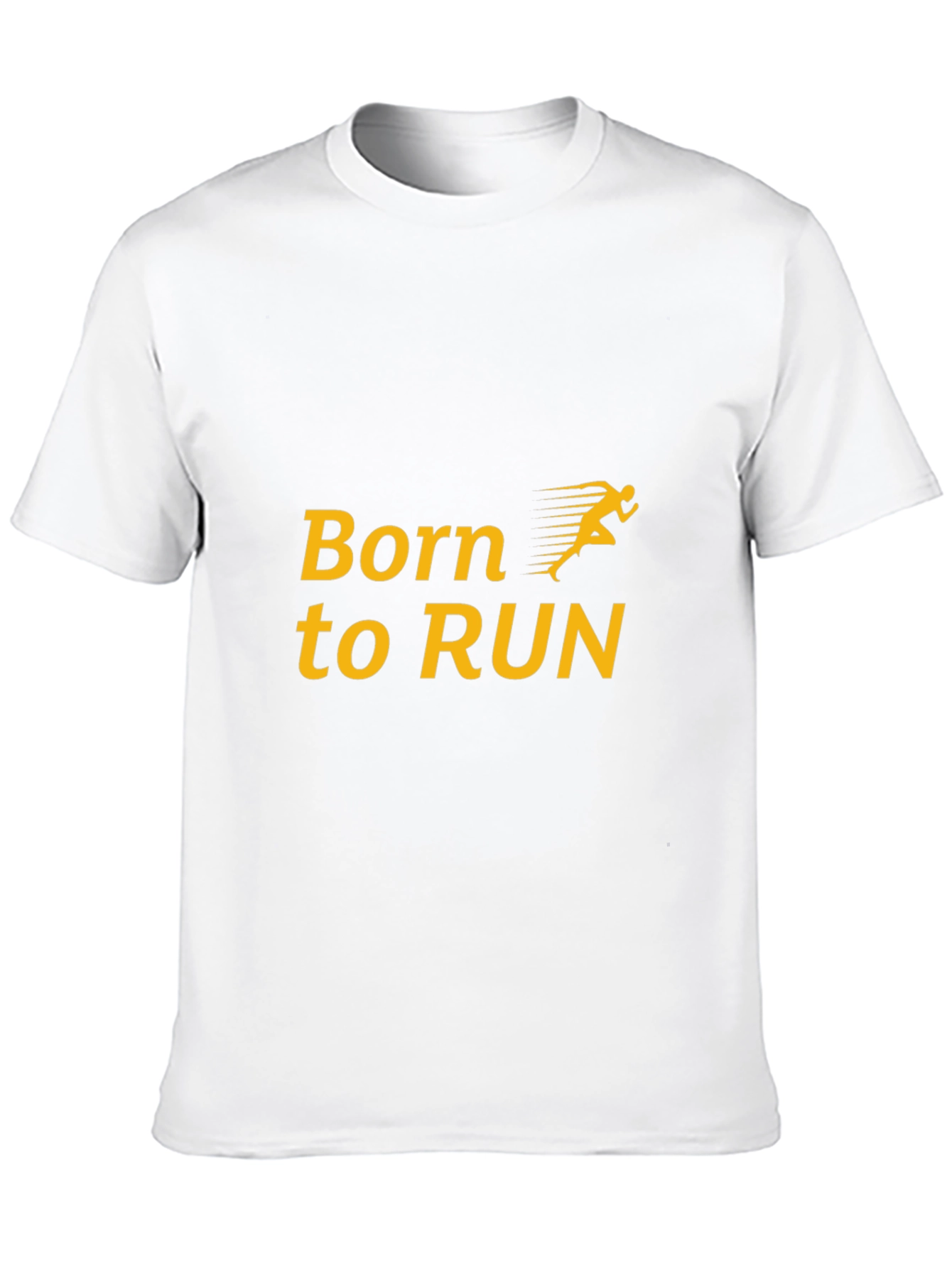 Black Born to Run T-Shirt - Black Graphic Tee for Runners view 10