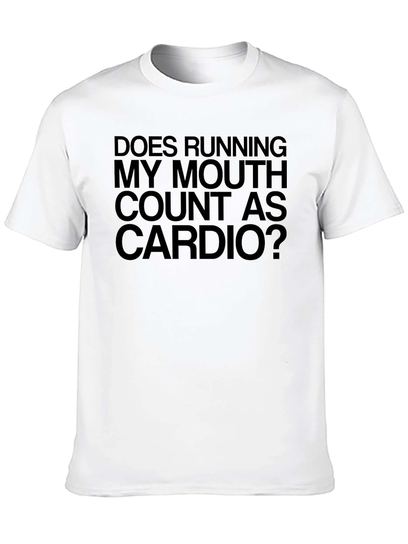 Black Funny Cardio T-Shirt view 10