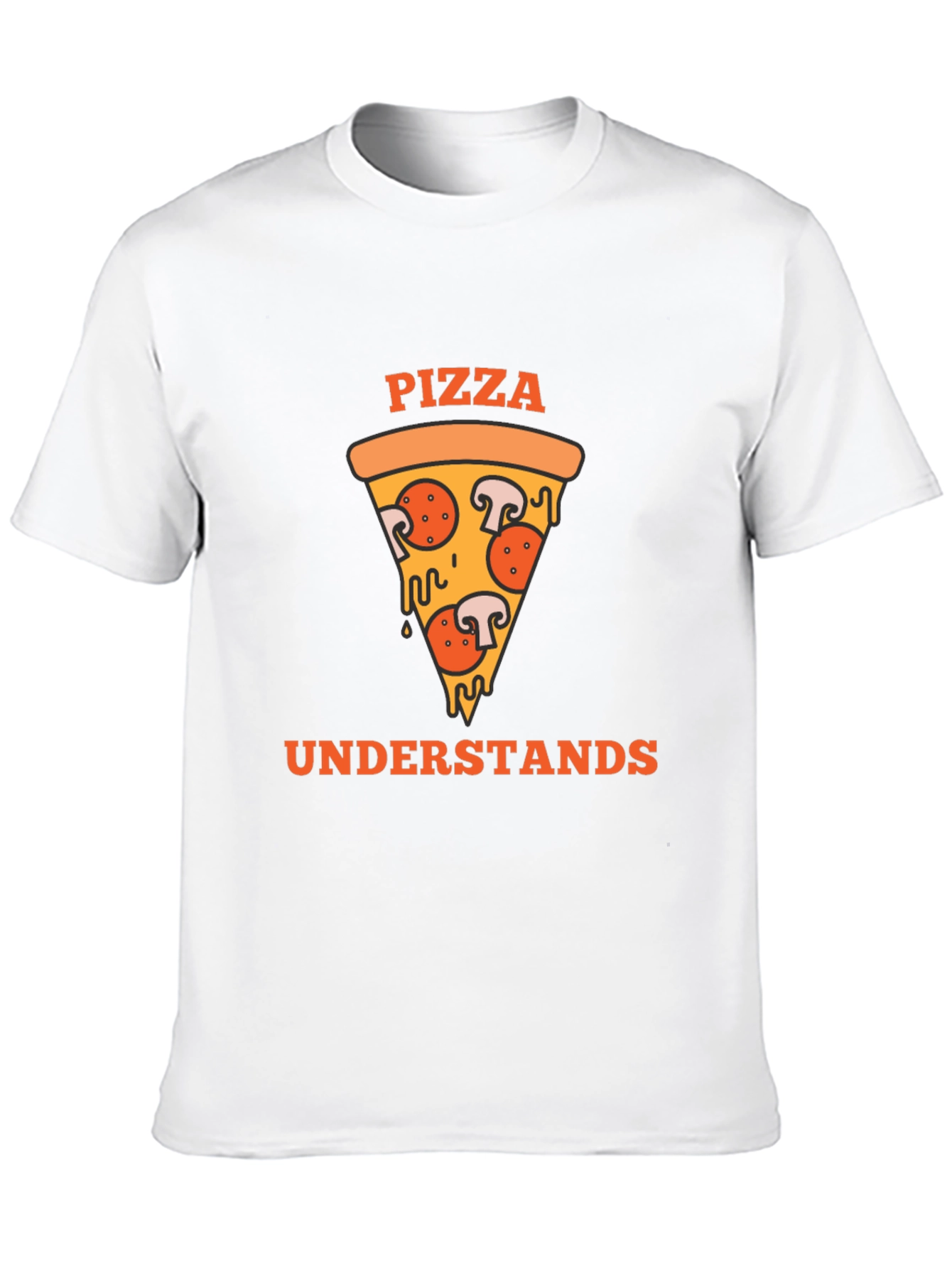 Black Pizza Understands Graphic Tee - Black Cotton Shirt view 10