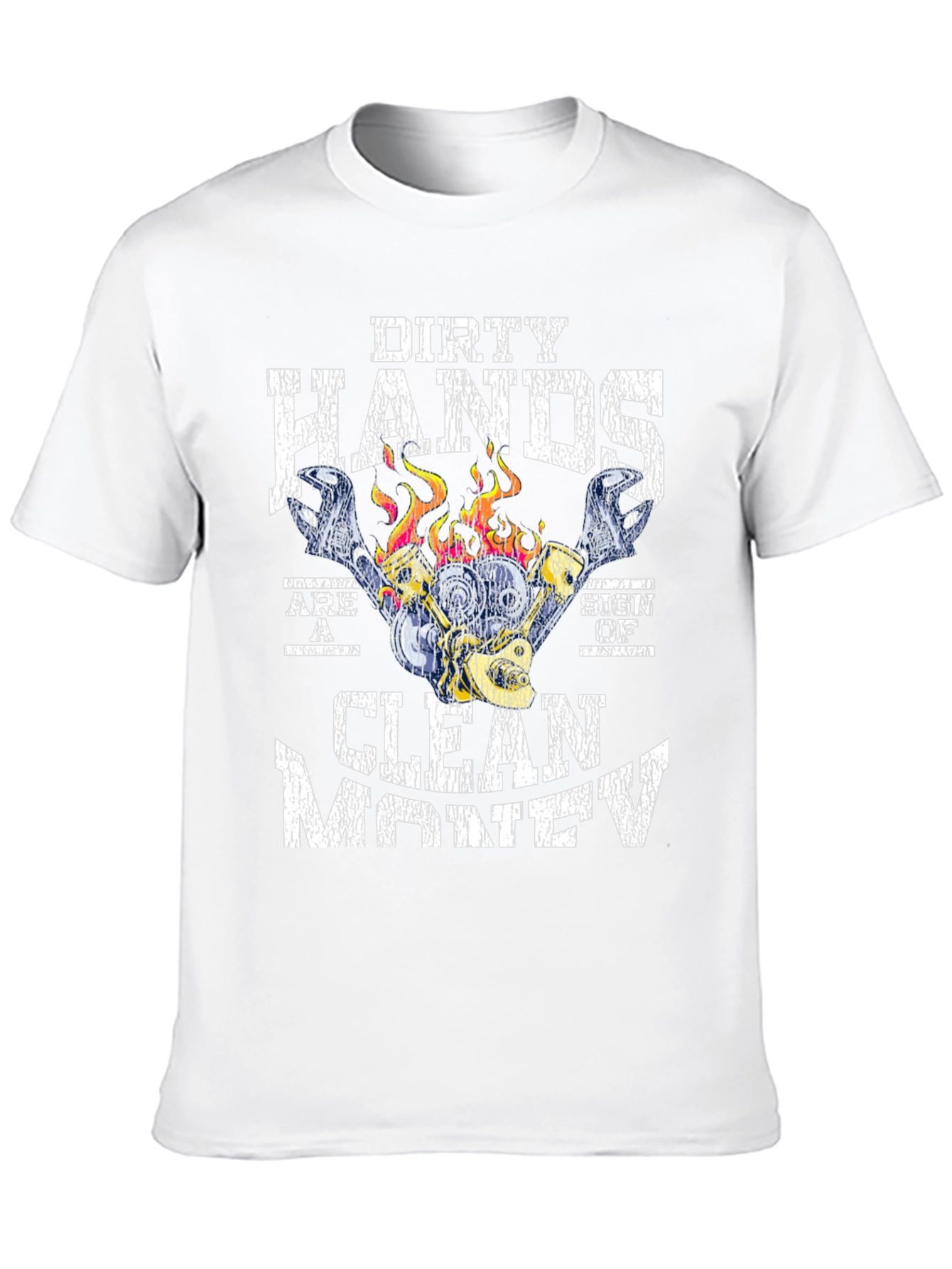 Black Dirty Hands Clean Money Graphic T-Shirt view 10