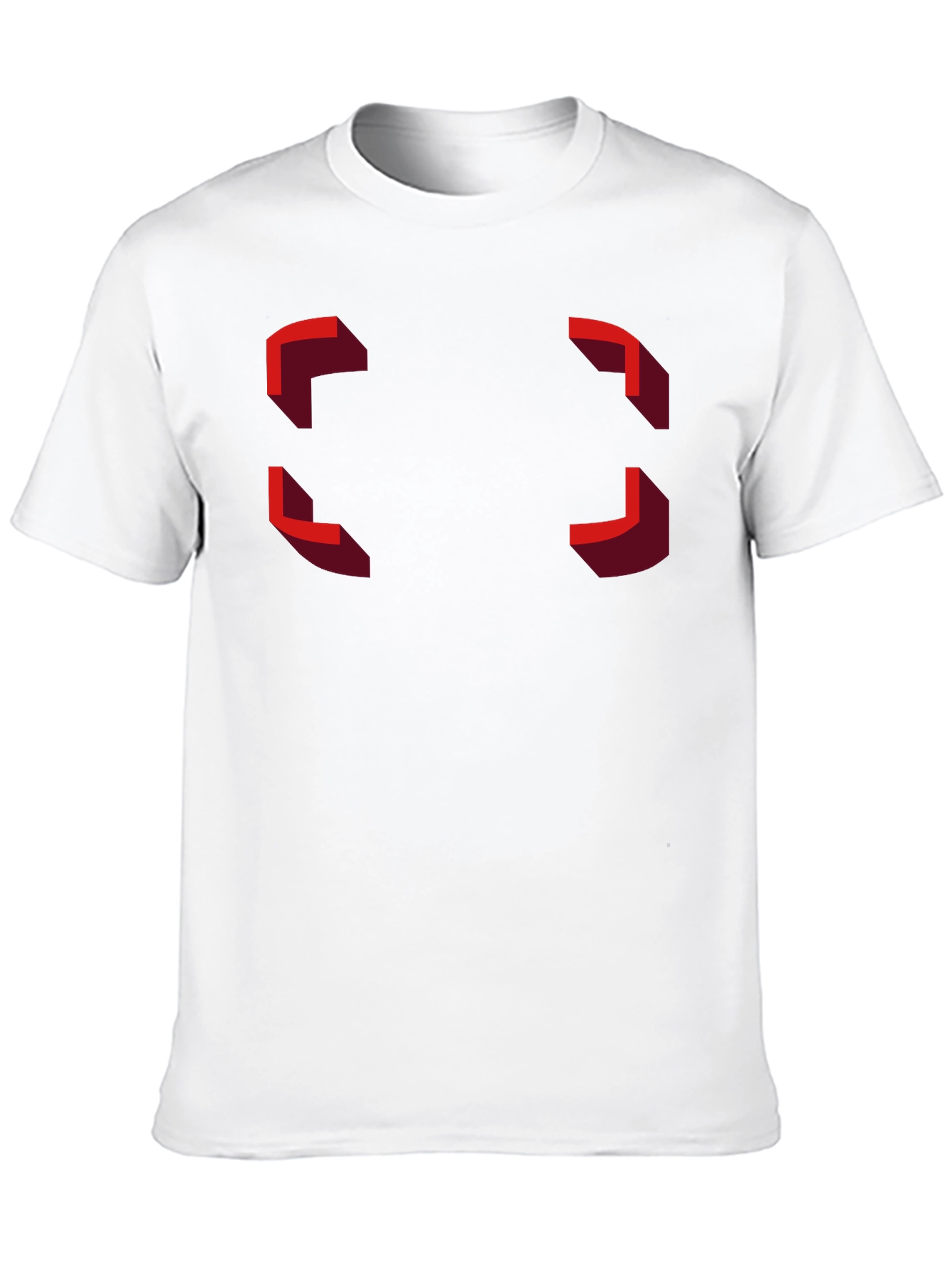 Black Modern Geometric Design Black T-Shirt view 10