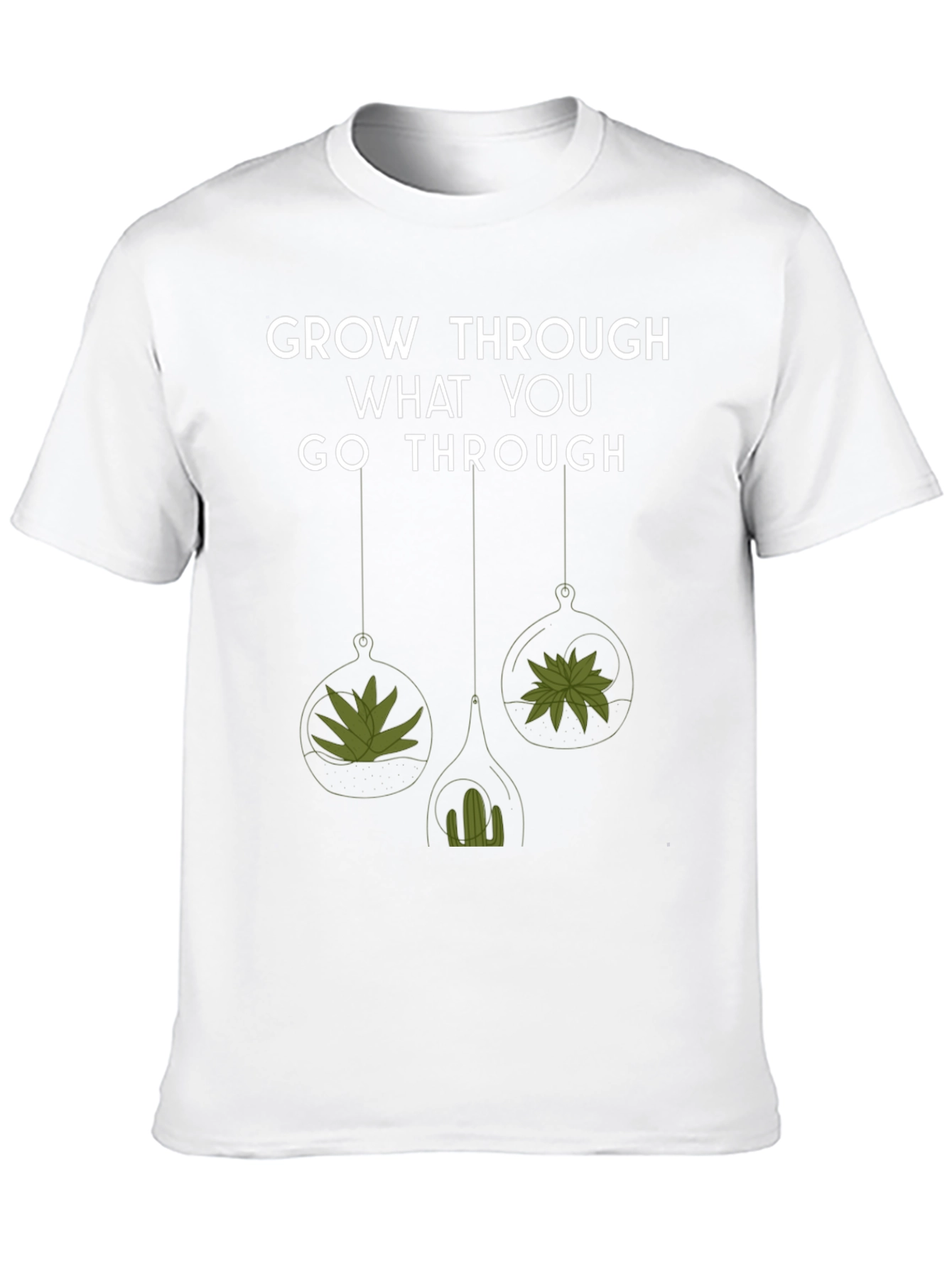 Black Grow Through What You Go Through Tee view 10