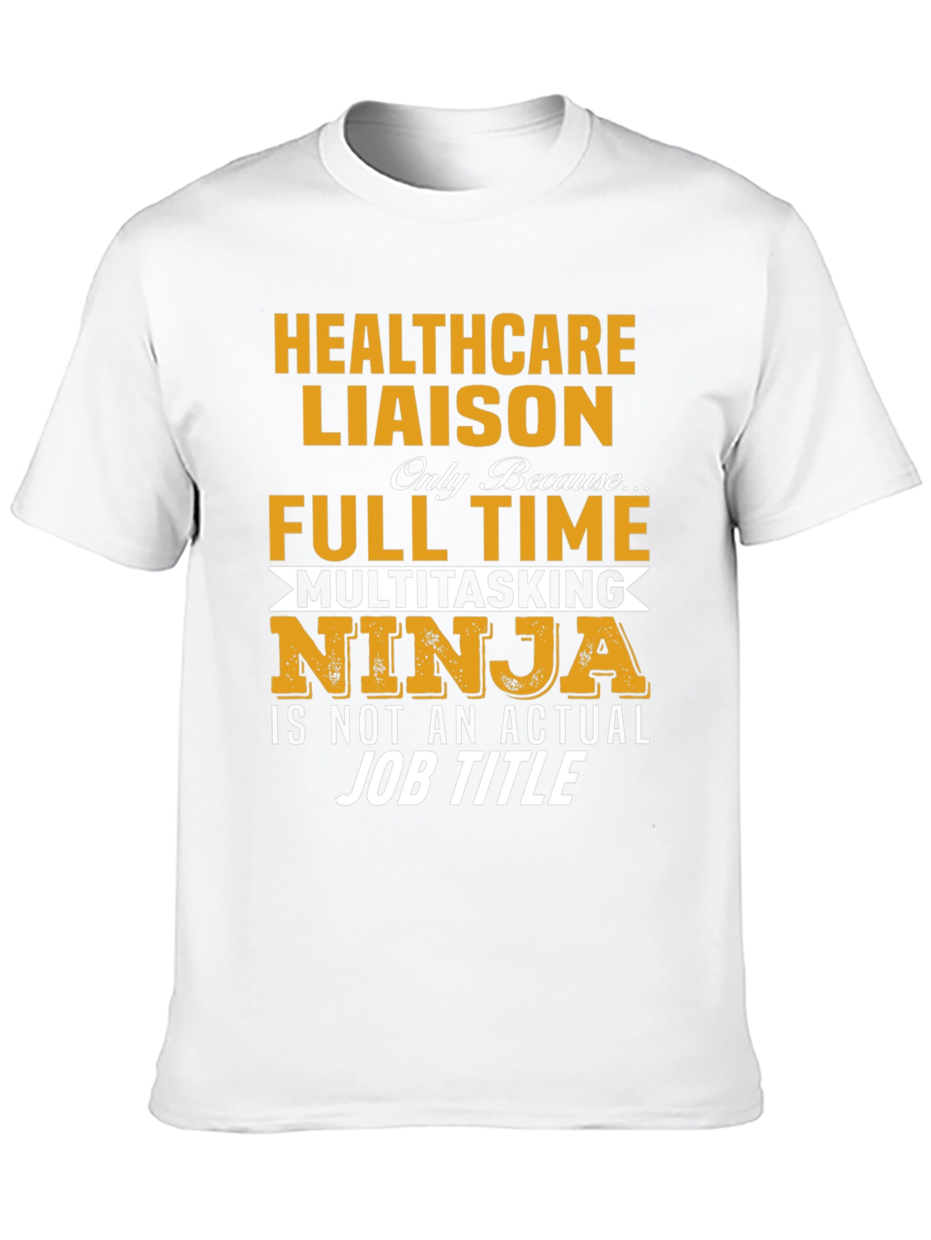 Black Healthcare Liaison T-Shirt - Multitasking Ninja view 10