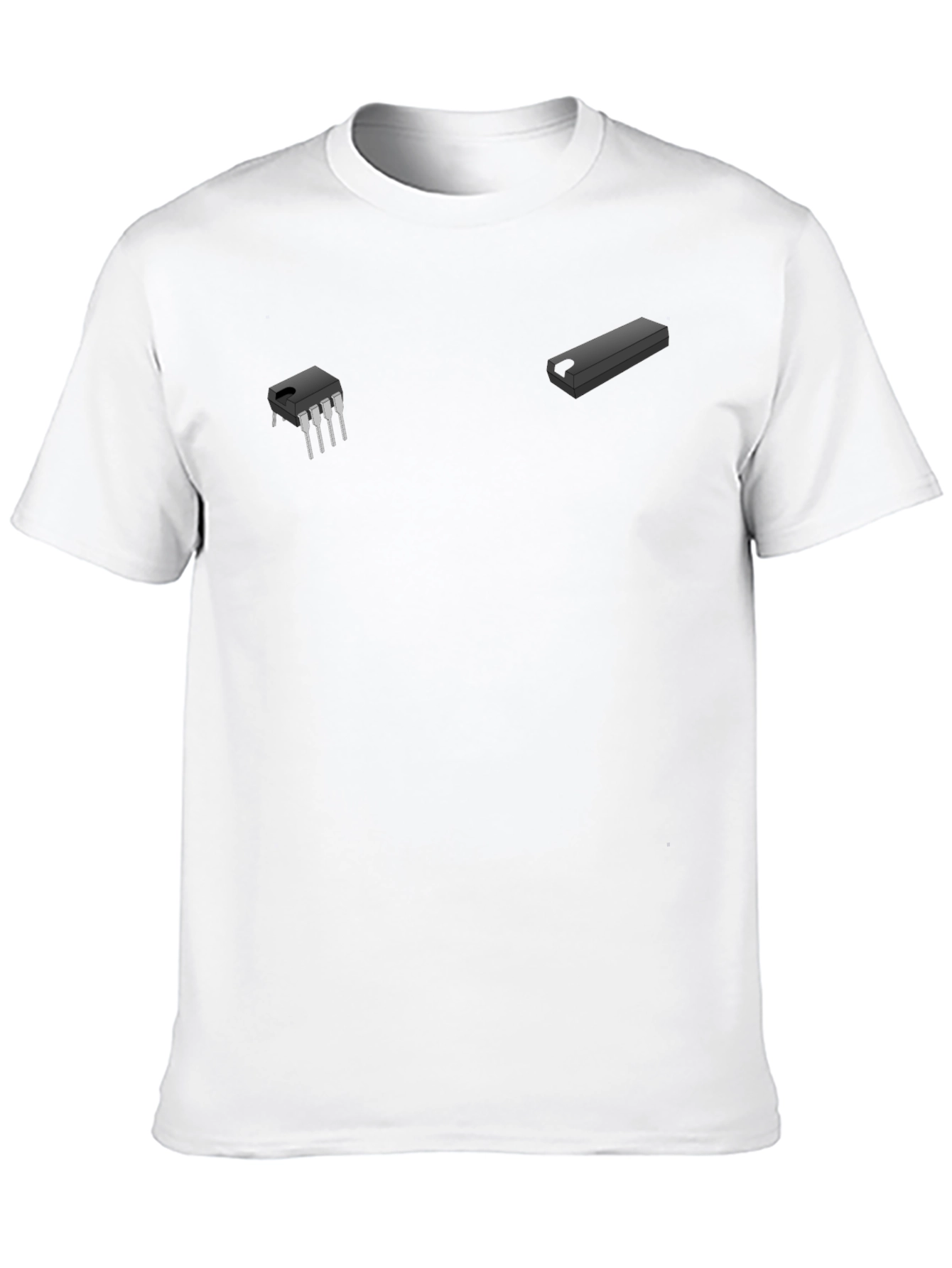 Black Tech Circuit T-Shirt - Modern Geek Style view 10