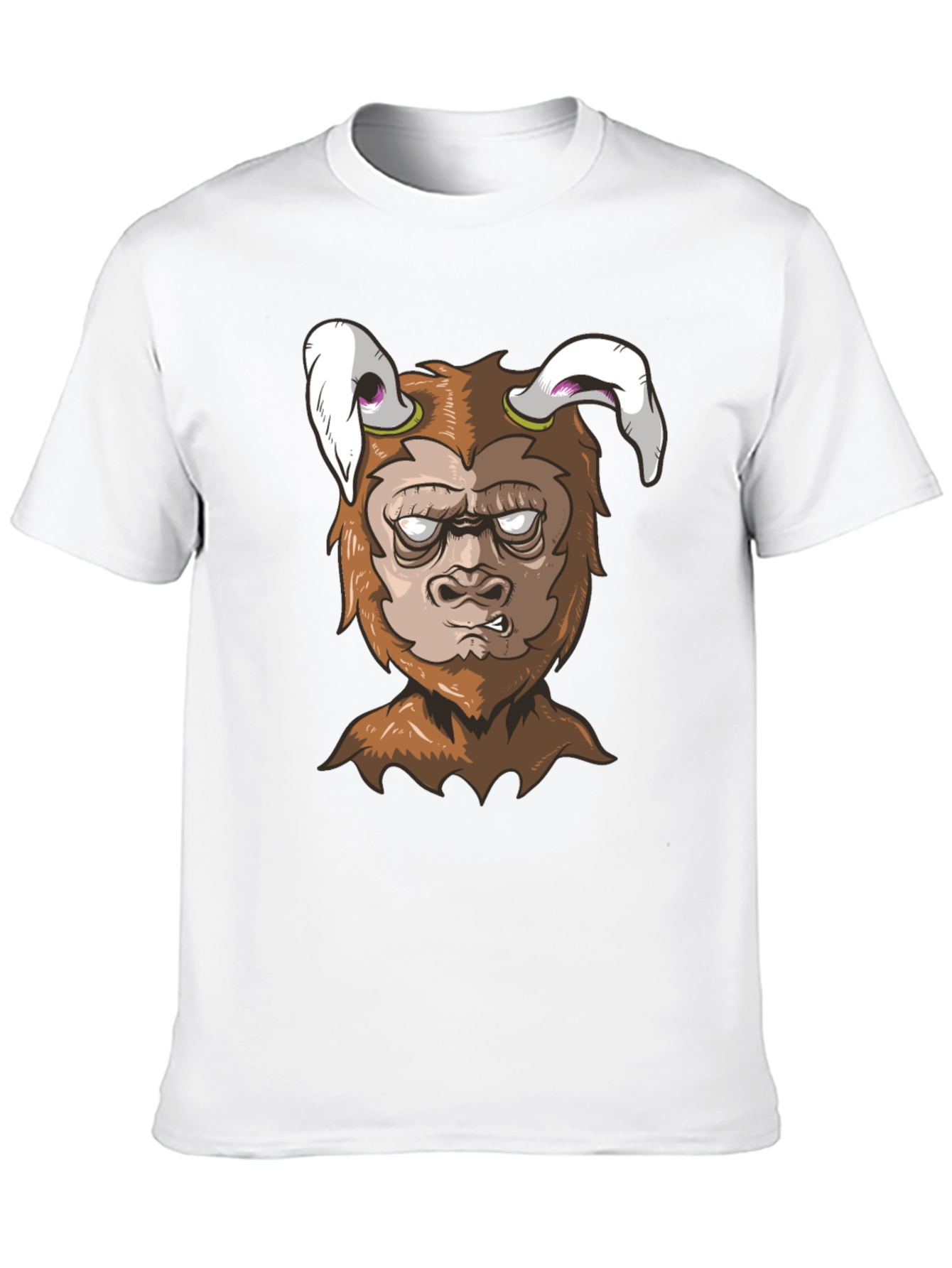 Black Cartoon Monster Graphic Tee - Black view 10