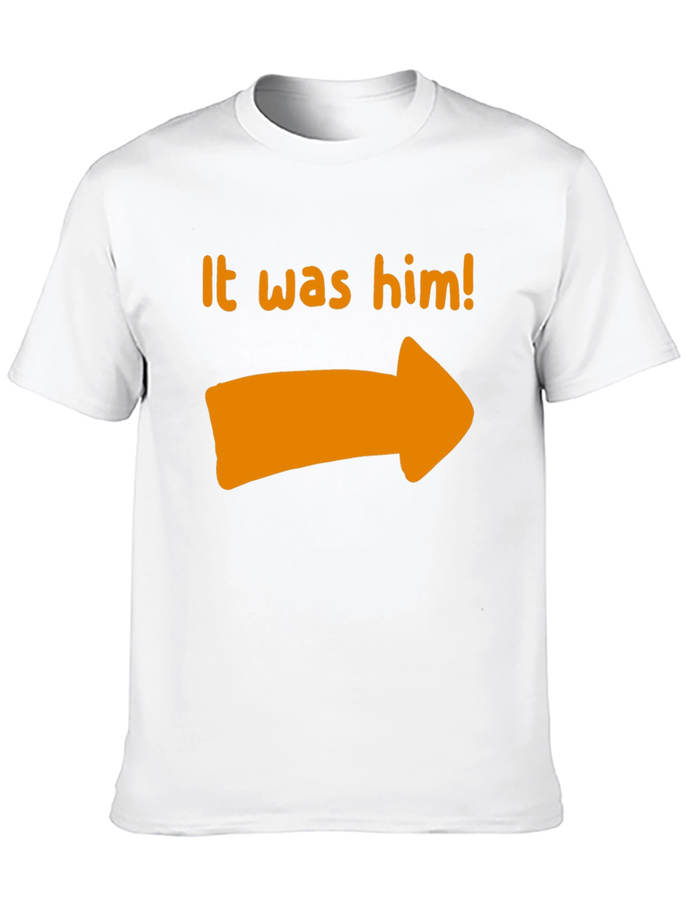 Black It Was Him T-Shirt - Novelty Pointing Tee view 10
