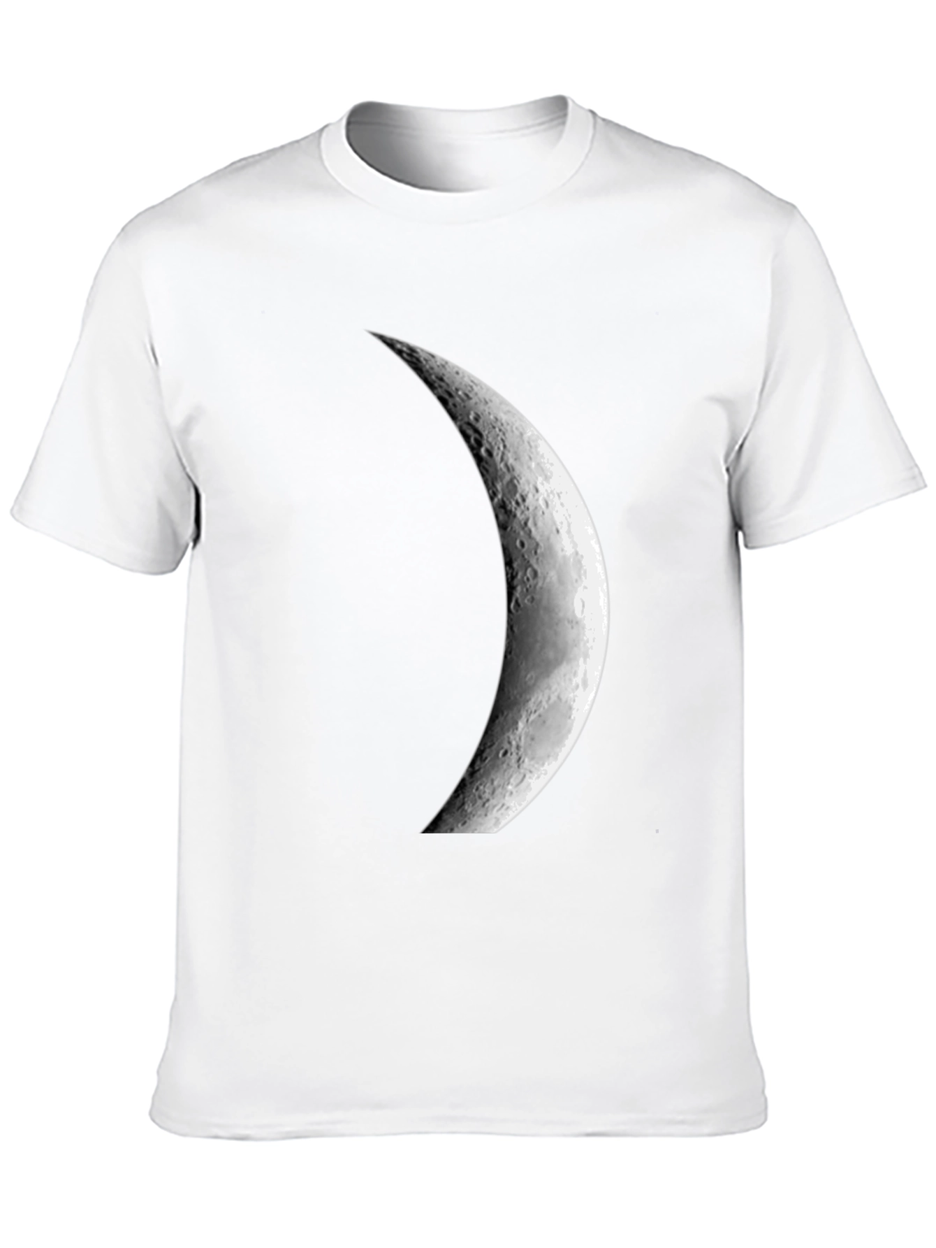 Black Crescent Moon Graphic Black T-Shirt view 10