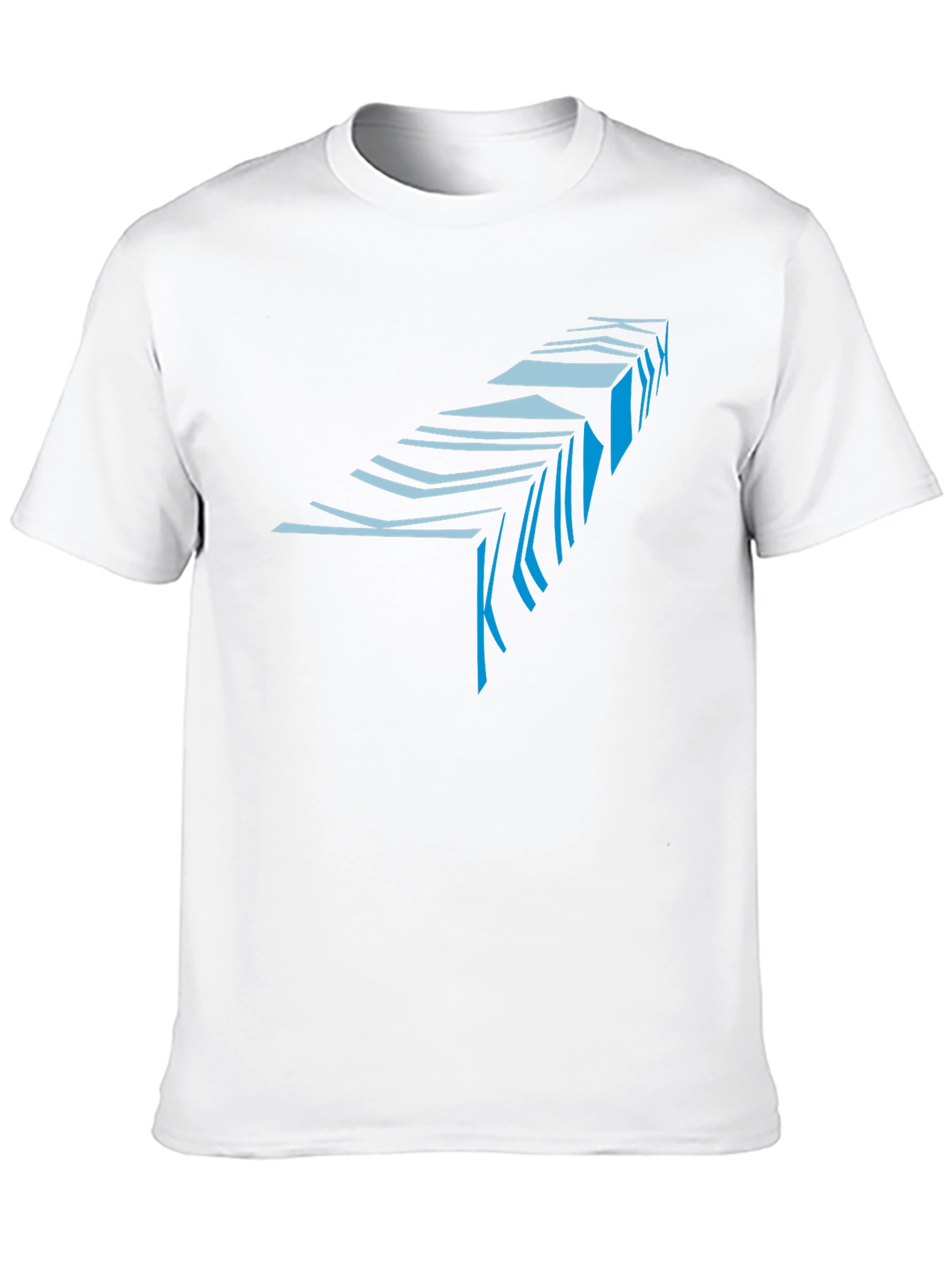 Black Abstract Geometric T-Shirt - Modern Art Tee view 10