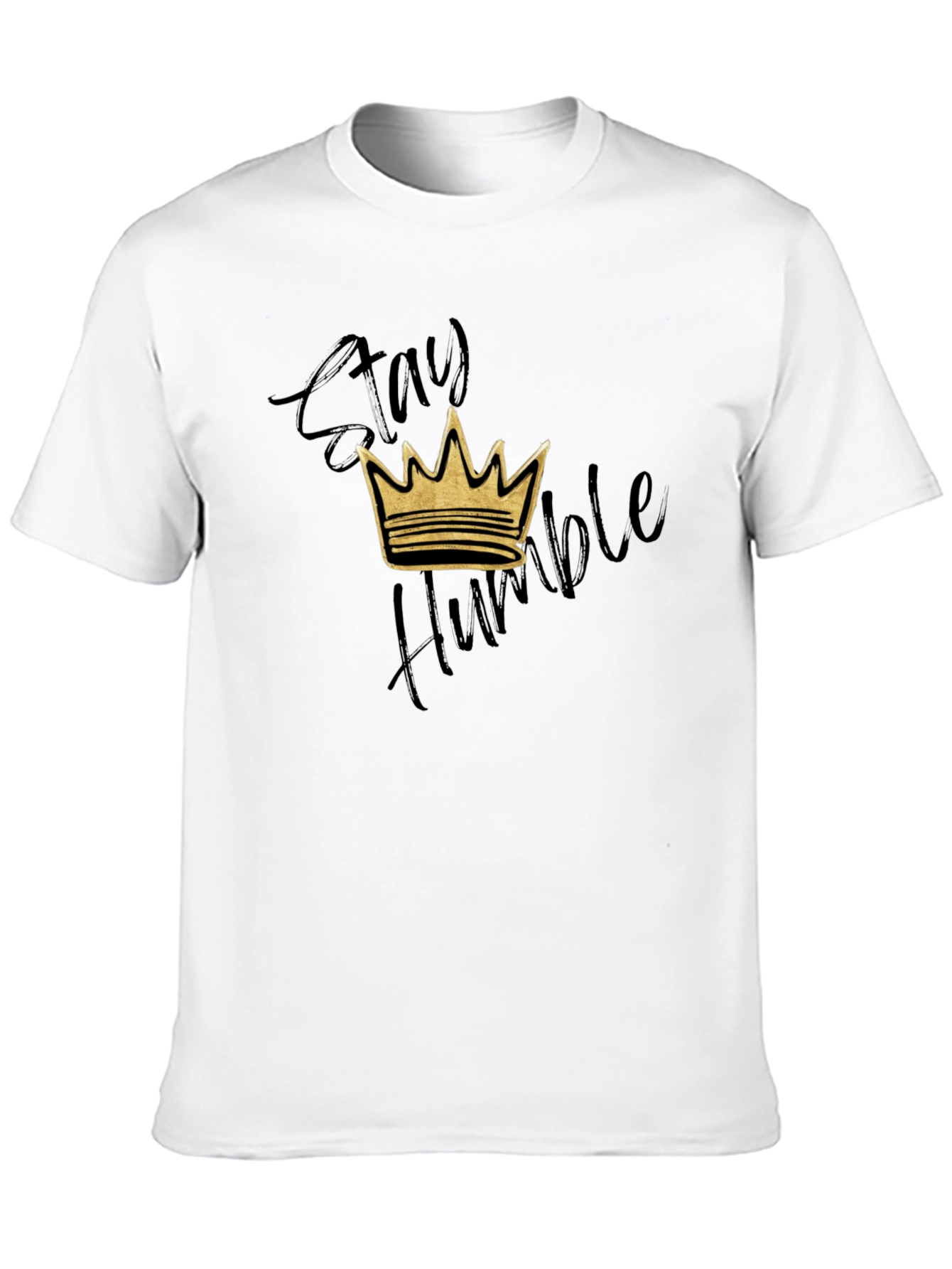 Black Stay Humble Crown Graphic T-Shirt - Black view 10