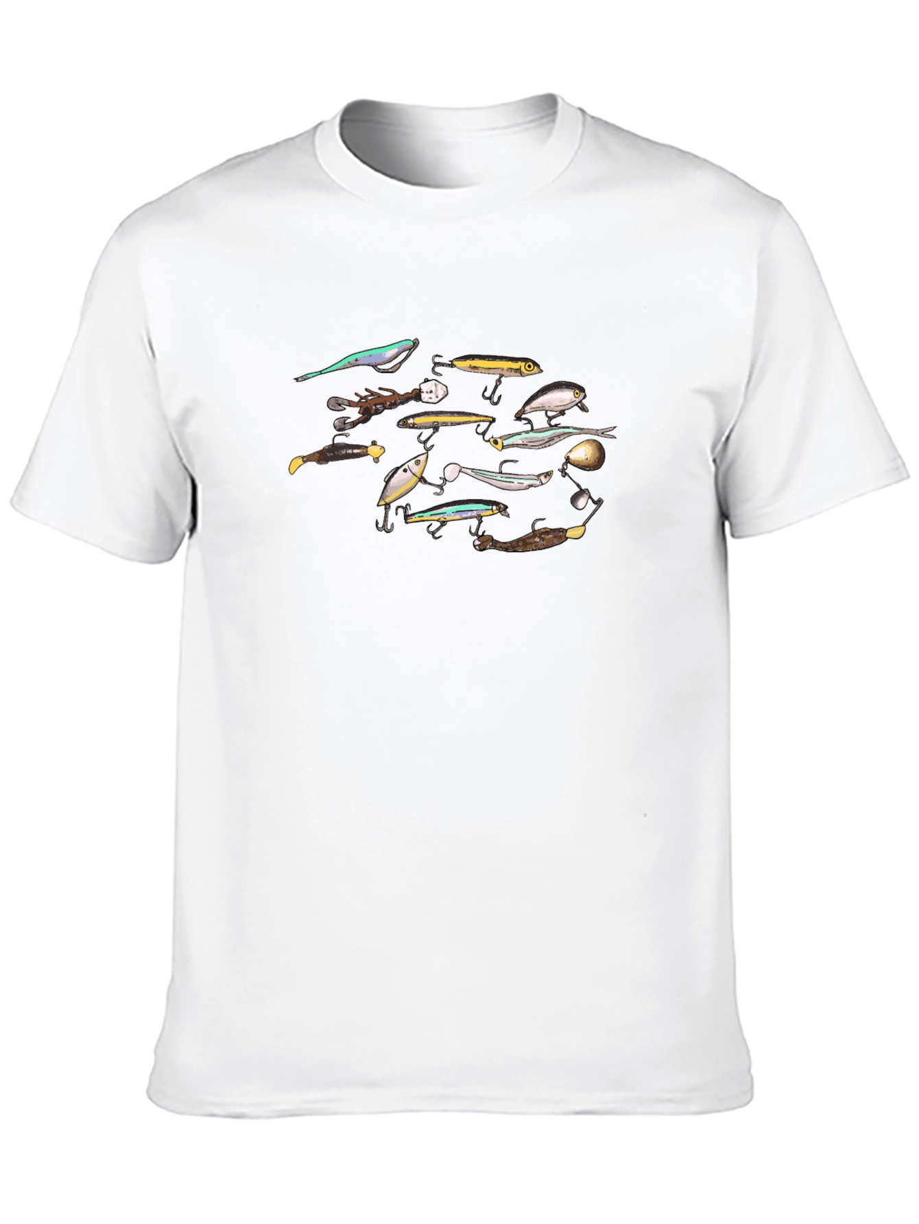 Black Fishing Lures T-Shirt - Angler's Delight view 10