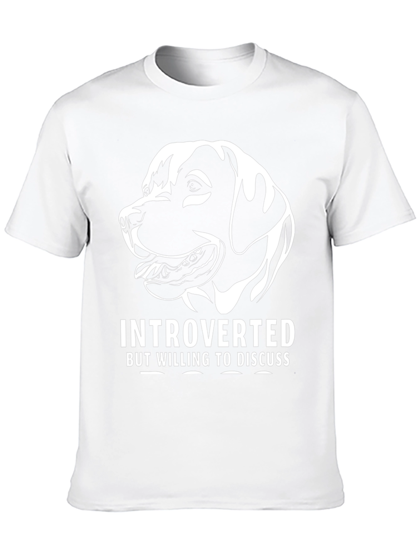 Black Introverted Dog T-Shirt - Black view 10