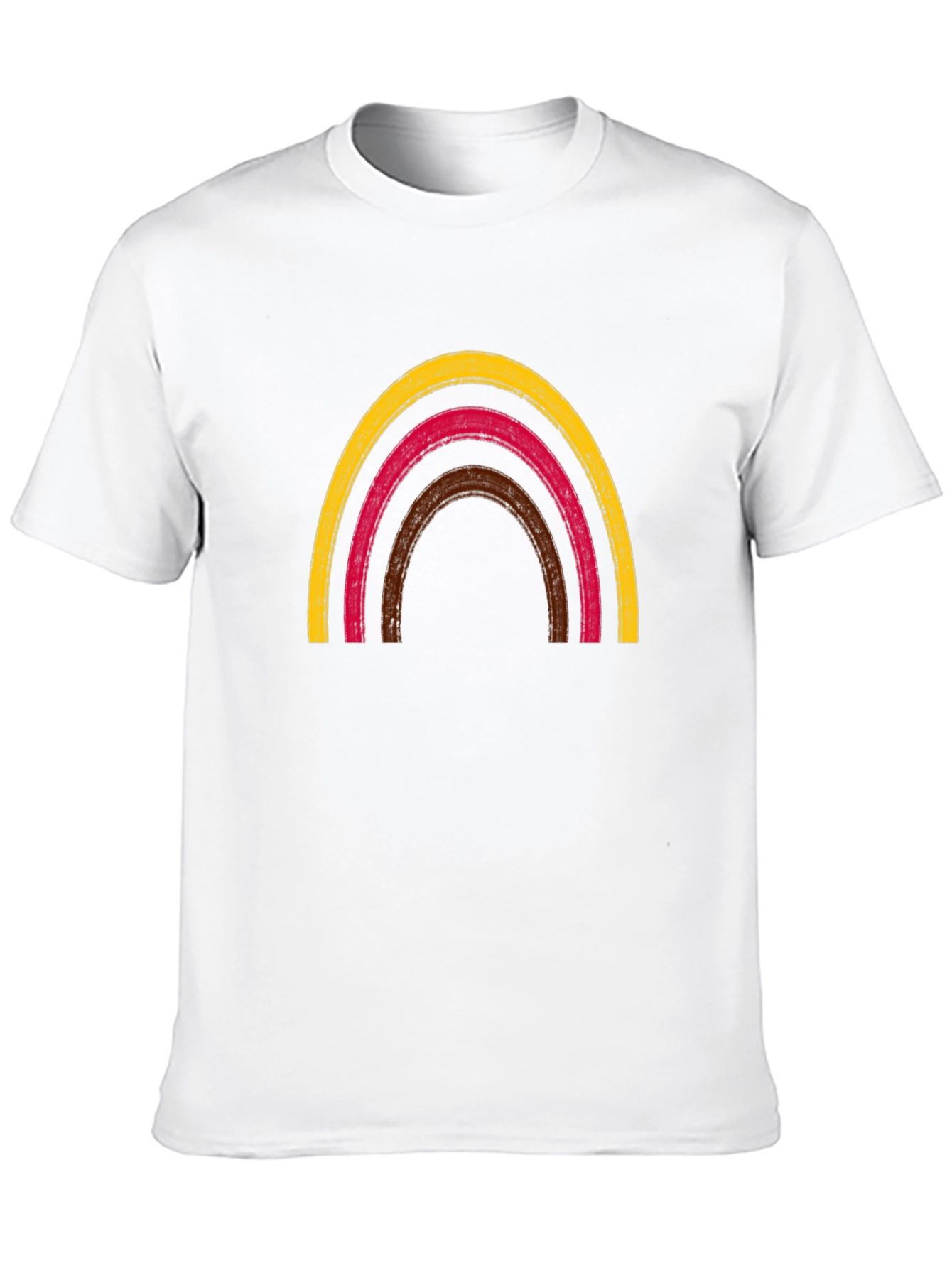 Black Rainbow Arch Graphic Tee - Black Cotton T-Shirt view 10