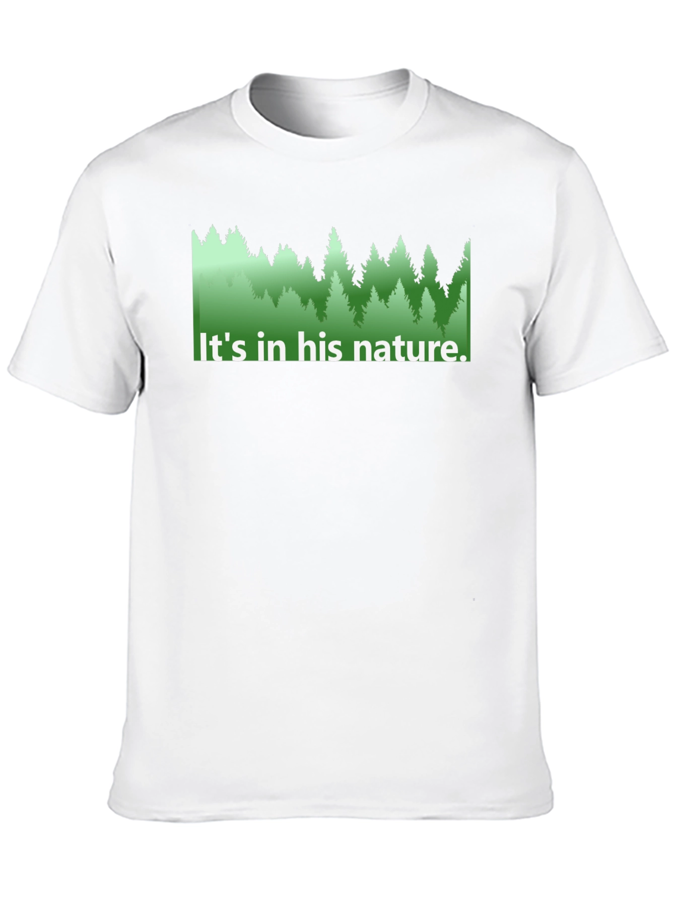 Black Nature Lover's Tee - "It's in his nature." view 10