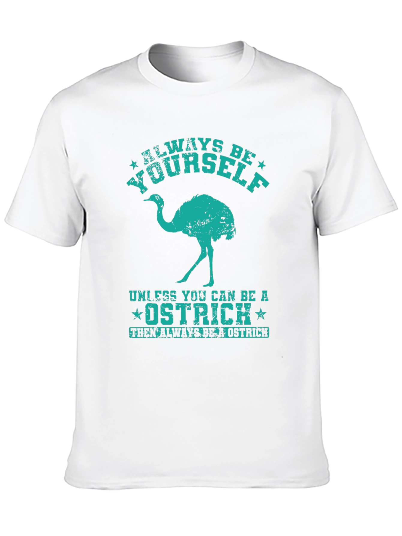 Black Always Be Yourself Ostrich Graphic T-Shirt view 10