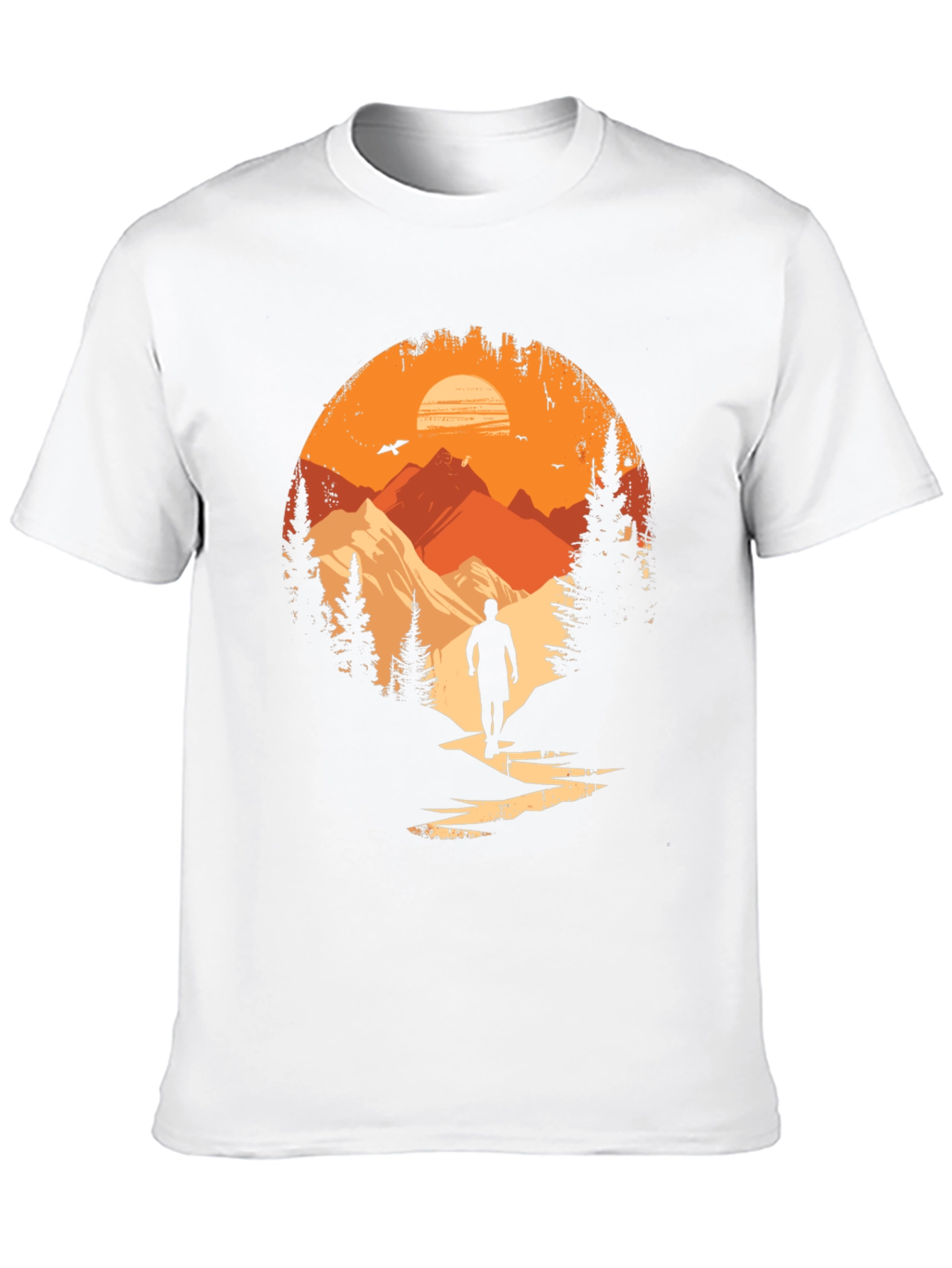 Black Nature Explorer Black Graphic Tee view 10