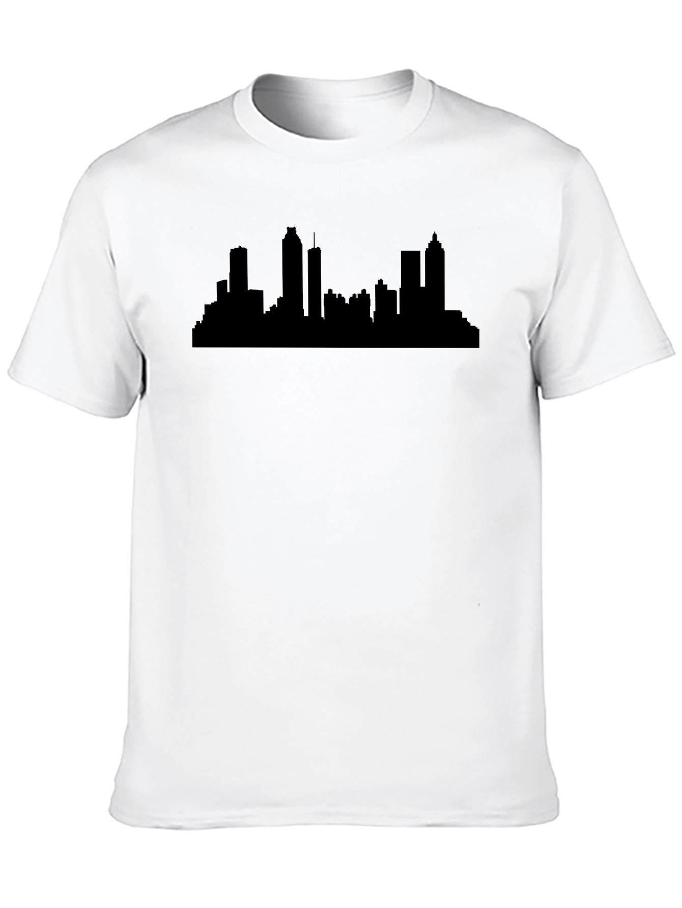 Black Atlanta Skyline Black T-Shirt view 10