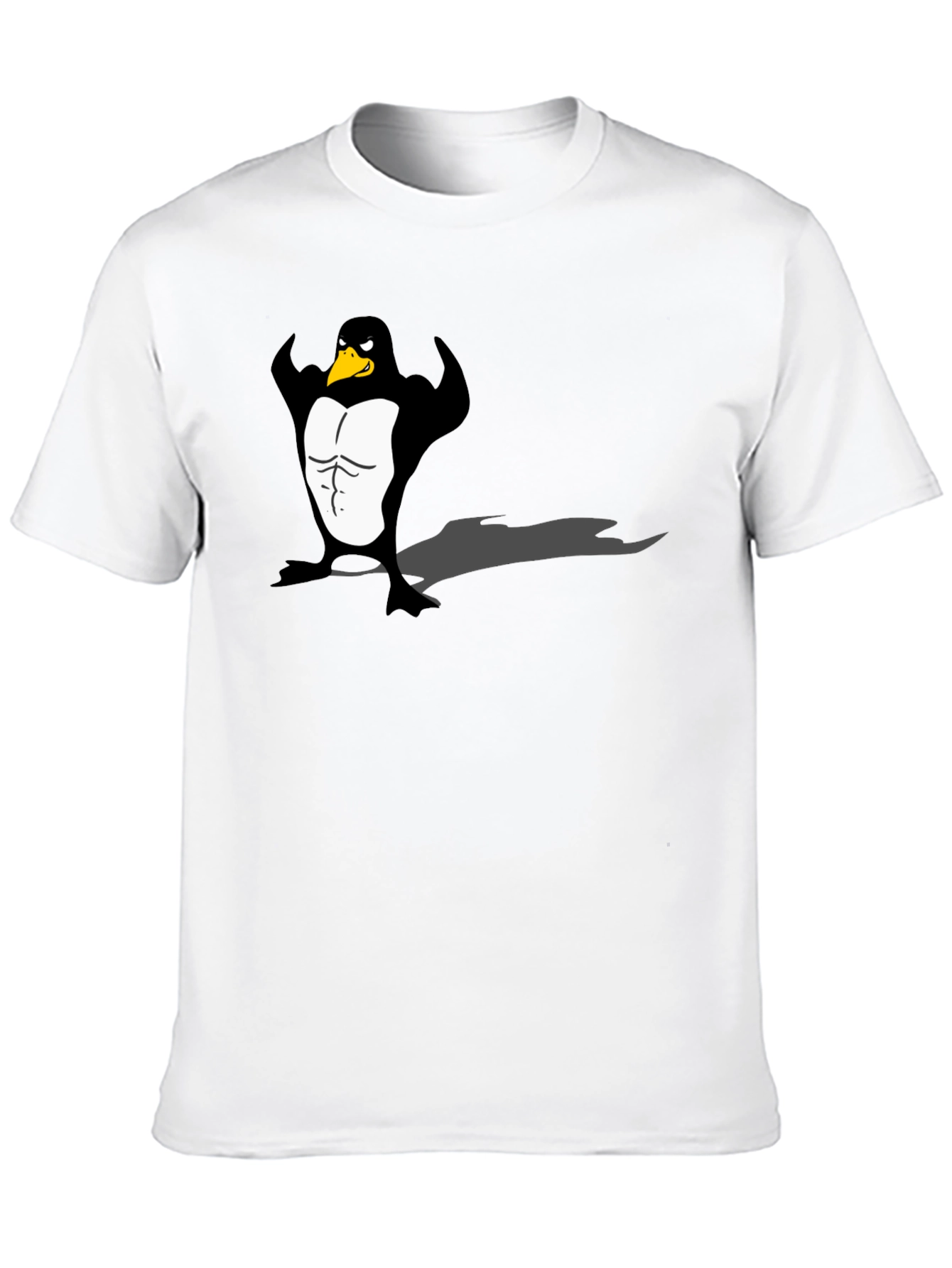 Black Men's Black Penguin Muscle Graphic Tee view 10