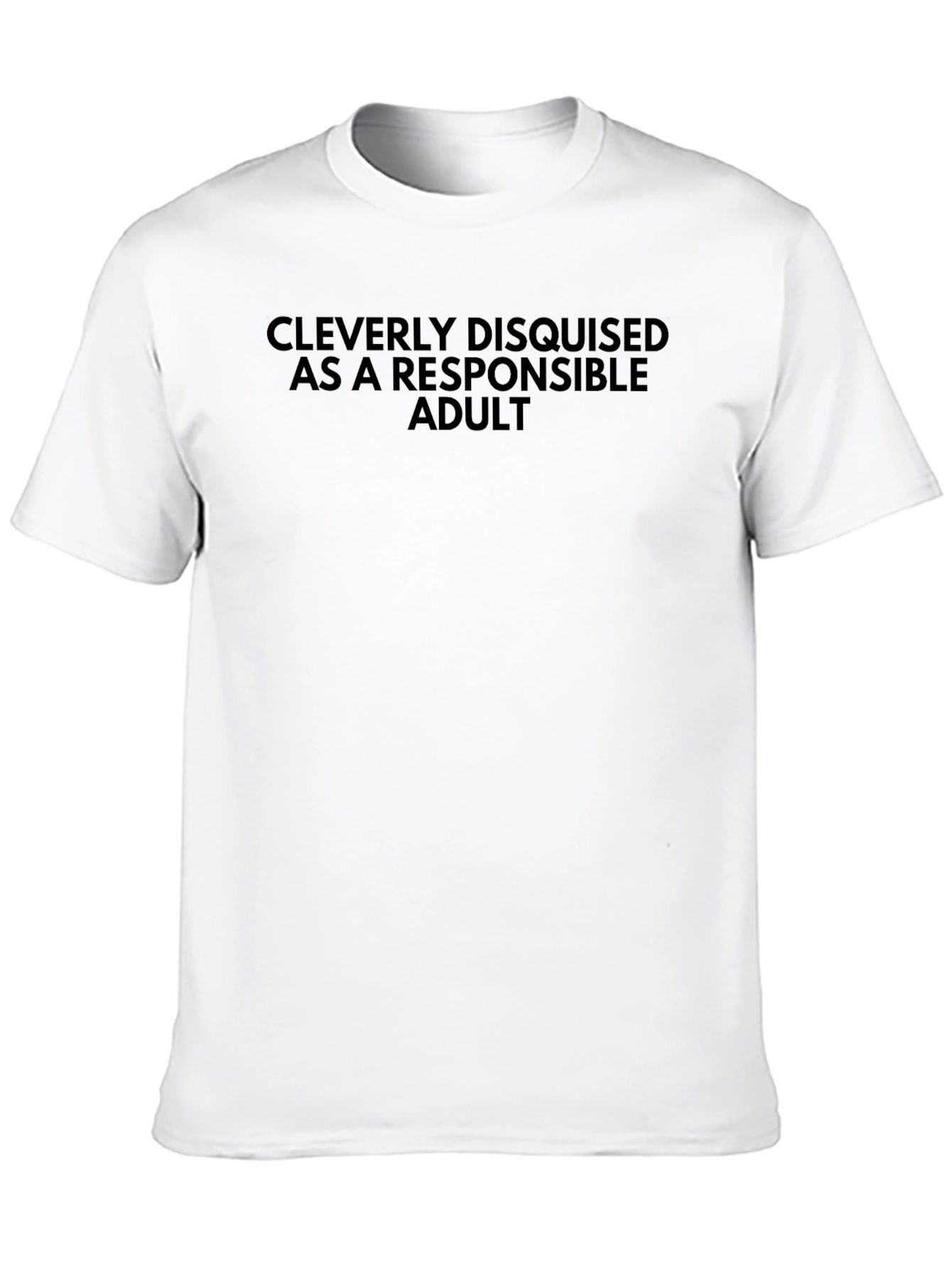Black Cleverly Disguised Adult Graphic Tee view 10
