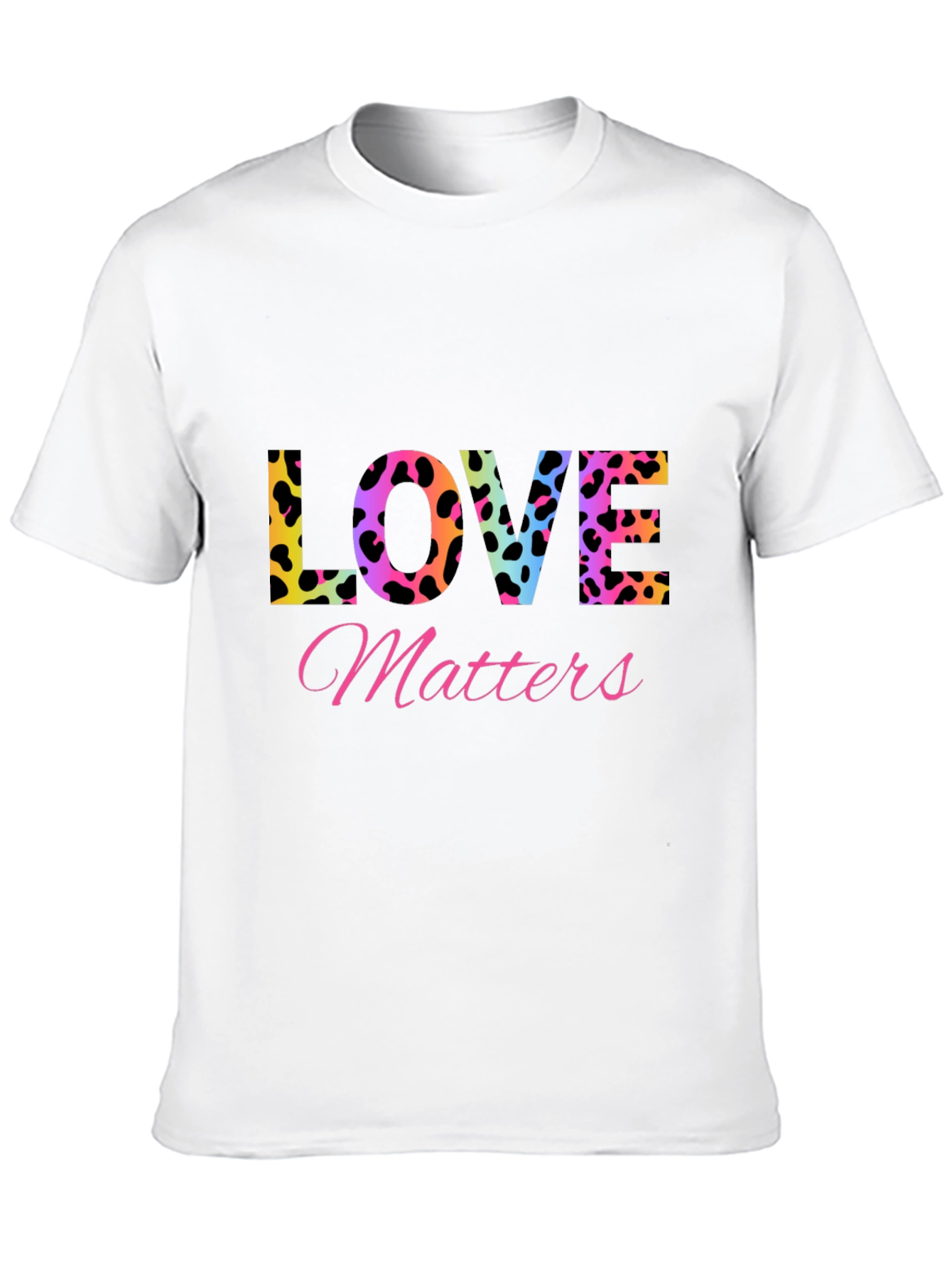 Black Love Matters T-Shirt - Leopard Print view 10