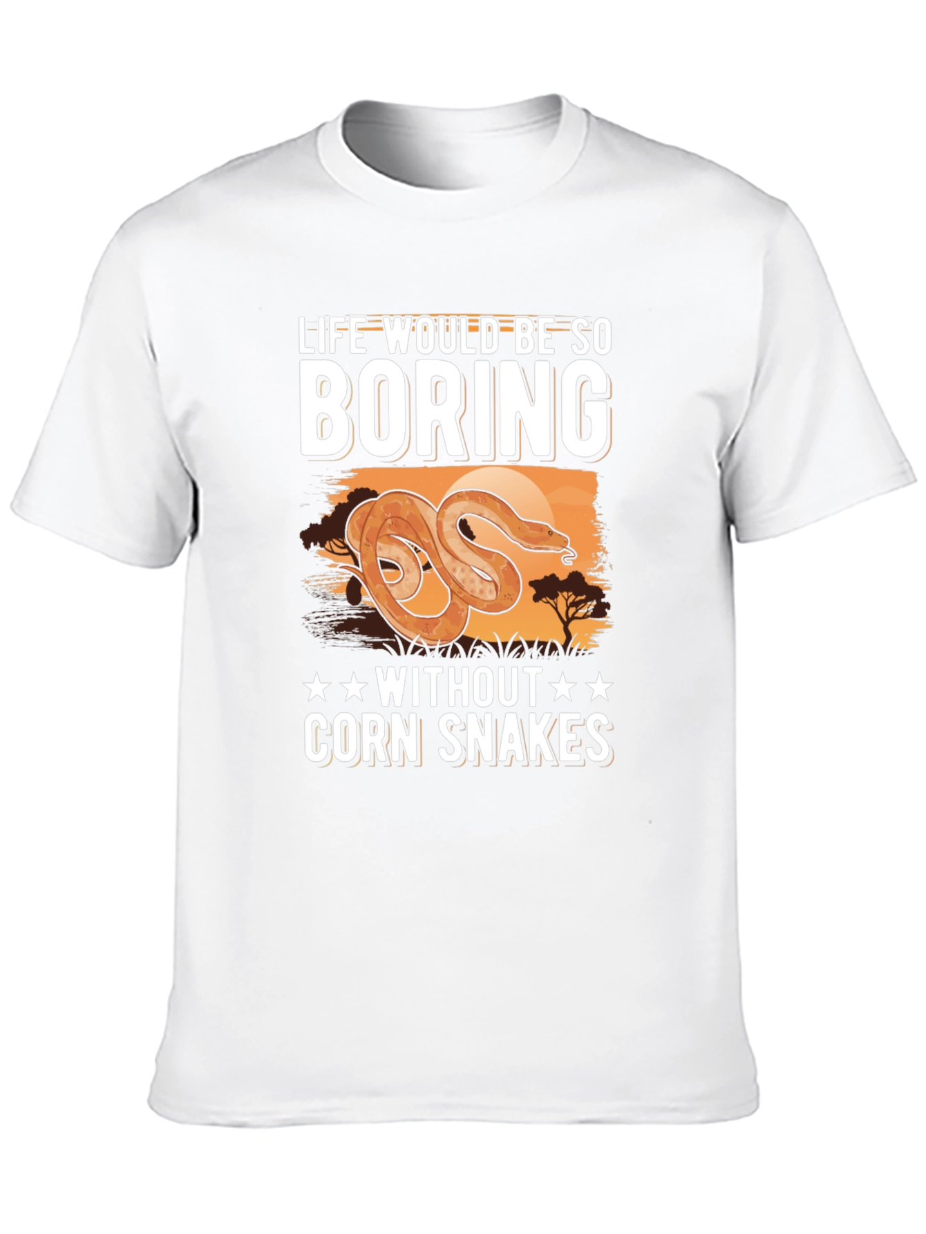 Black Life Would Be Boring Corn Snakes T-Shirt view 10