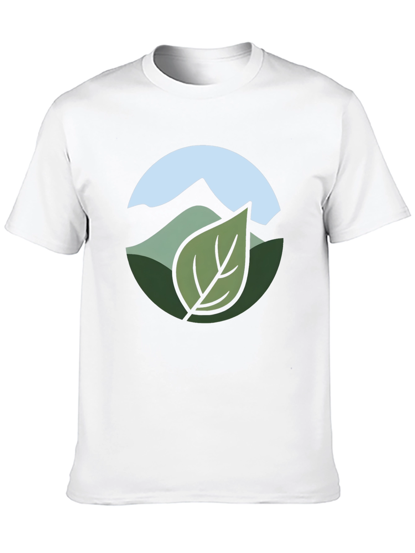 Black Nature Inspired Graphic Tee - Black view 10