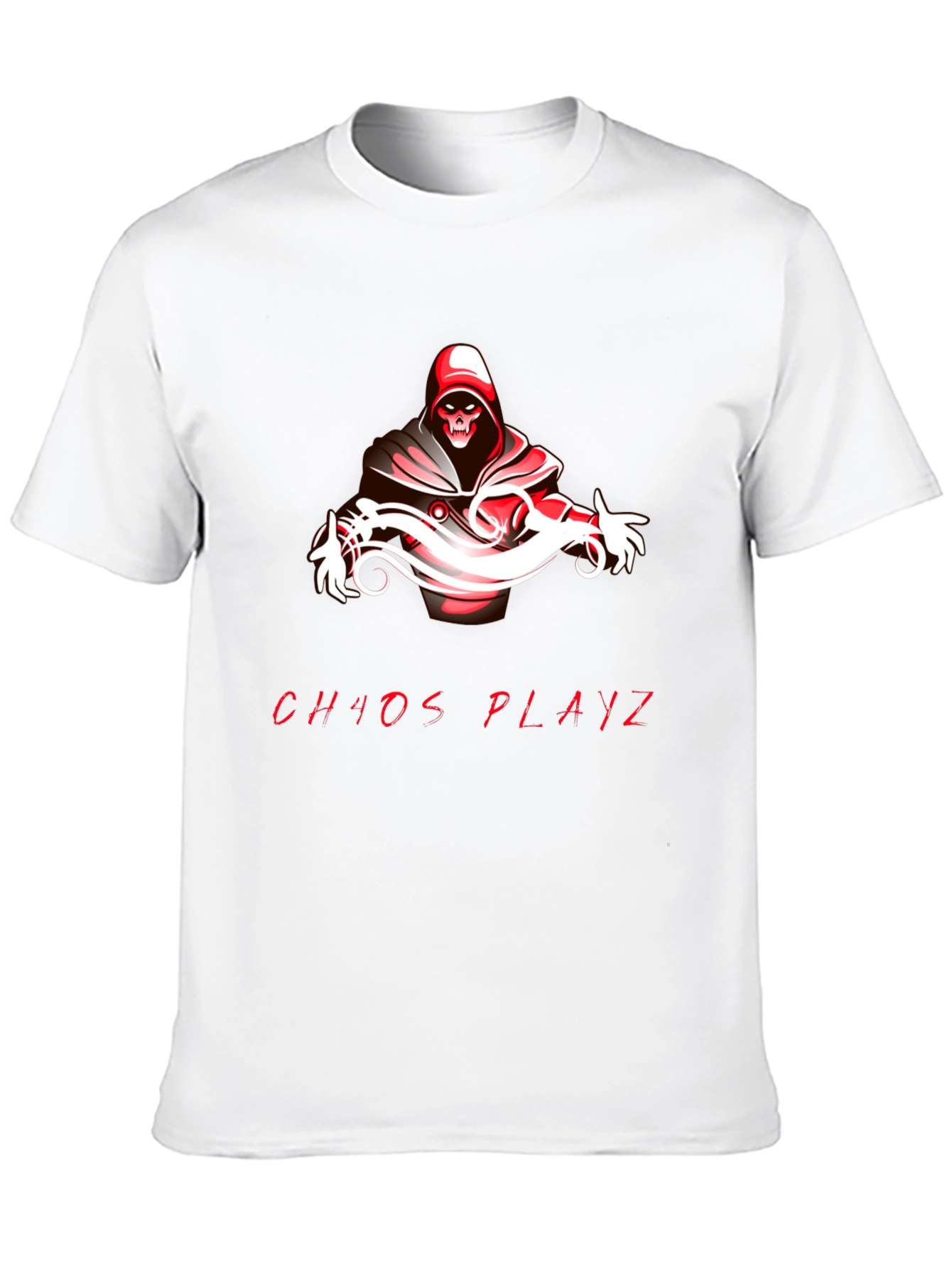 Black Chaos Playz Graphic Tee - Black Cotton Blend view 10