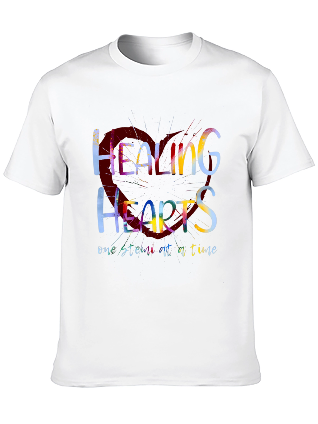 Black Healing Hearts Graphic Tee - One Stitch at a Time view 10