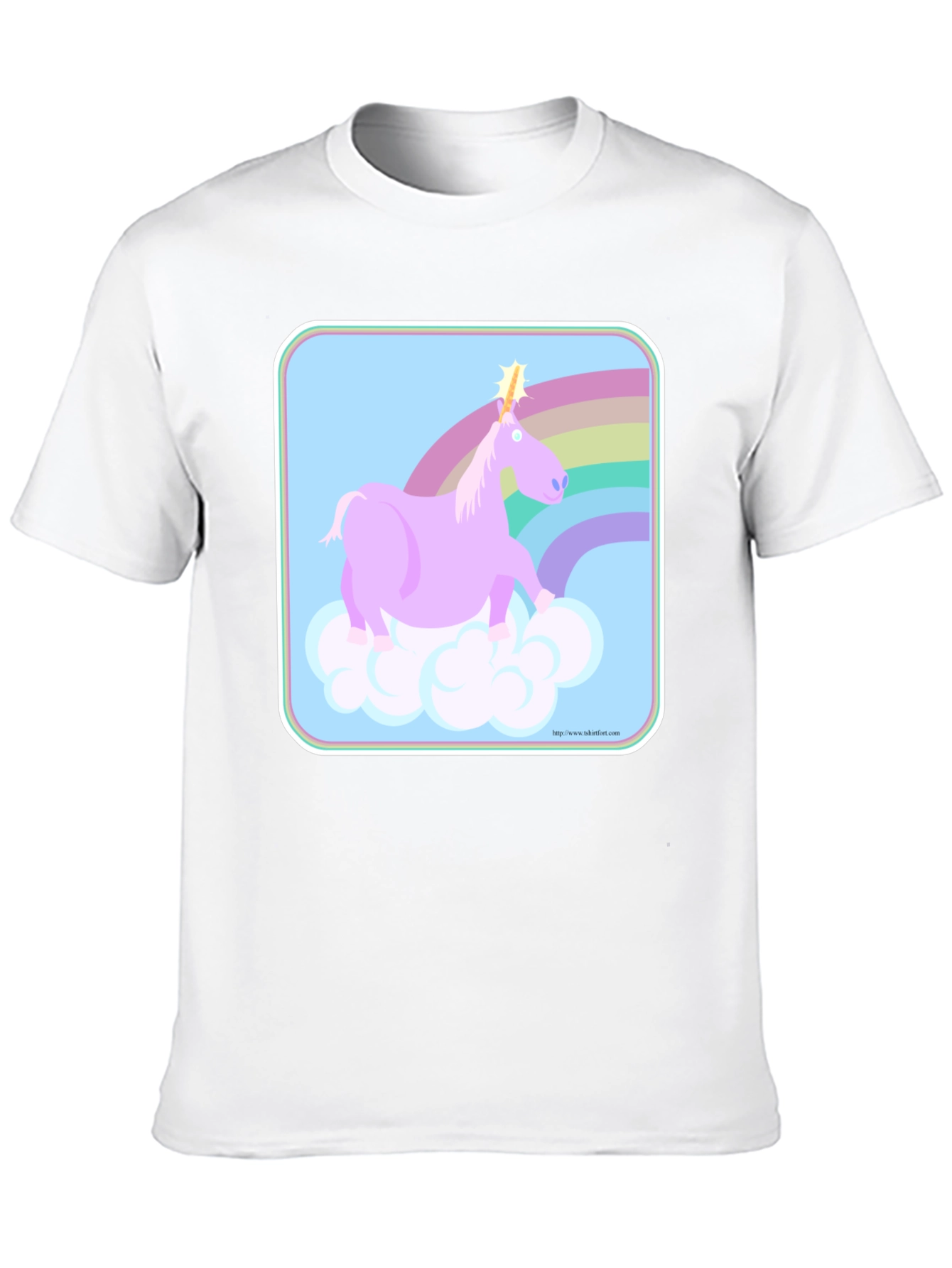 Black Unicorn Rainbow Graphic Tee - Black Cotton Comfort view 10