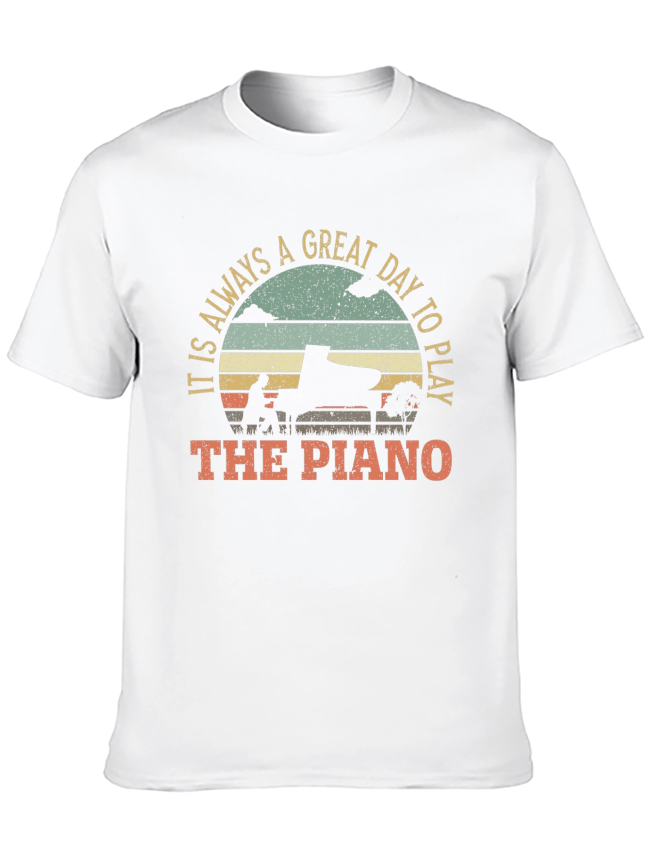 Black Piano Player T-Shirt: It's Always A Great Day to Play view 10