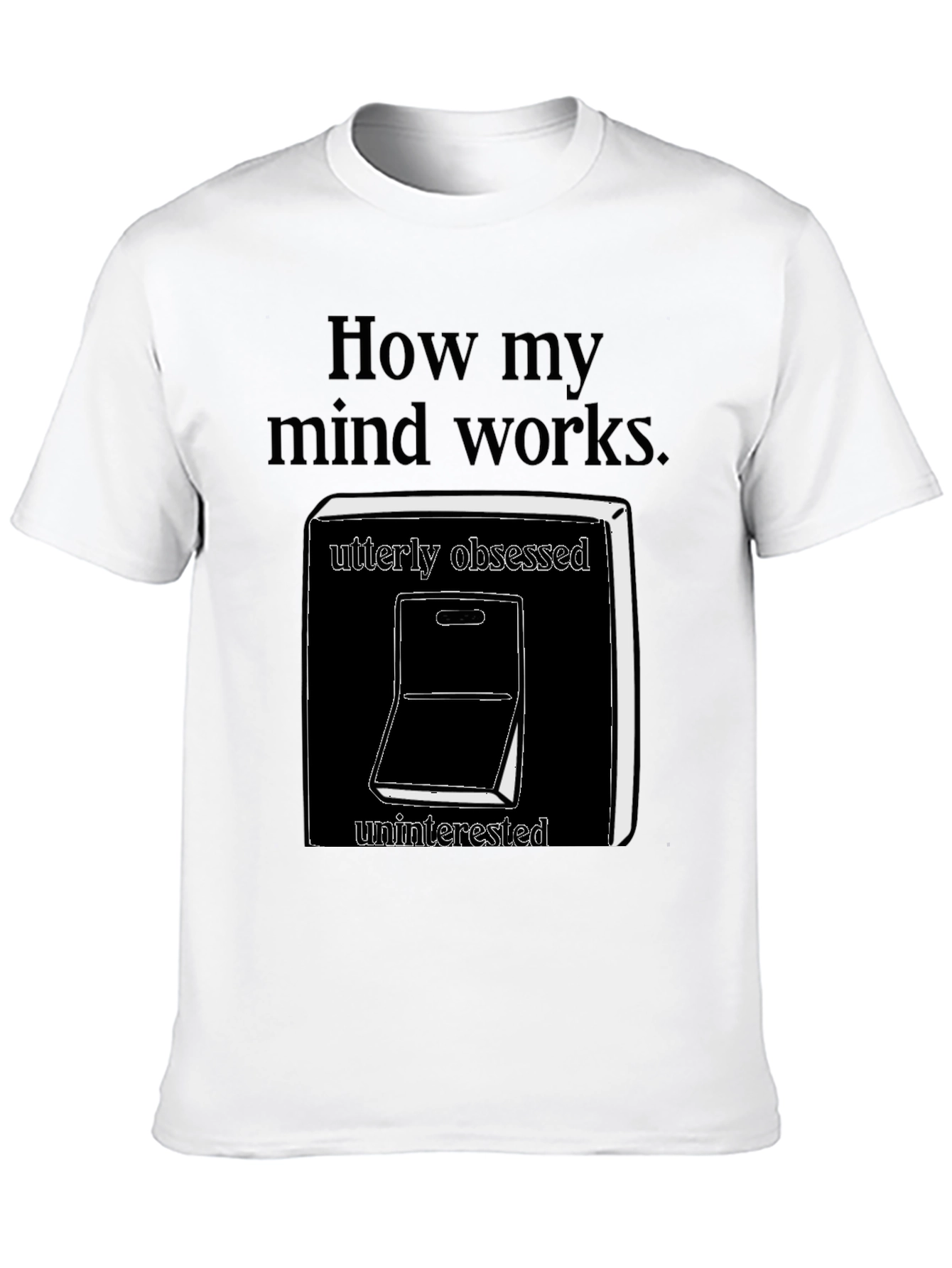 Black How My Mind Works T-Shirt view 10