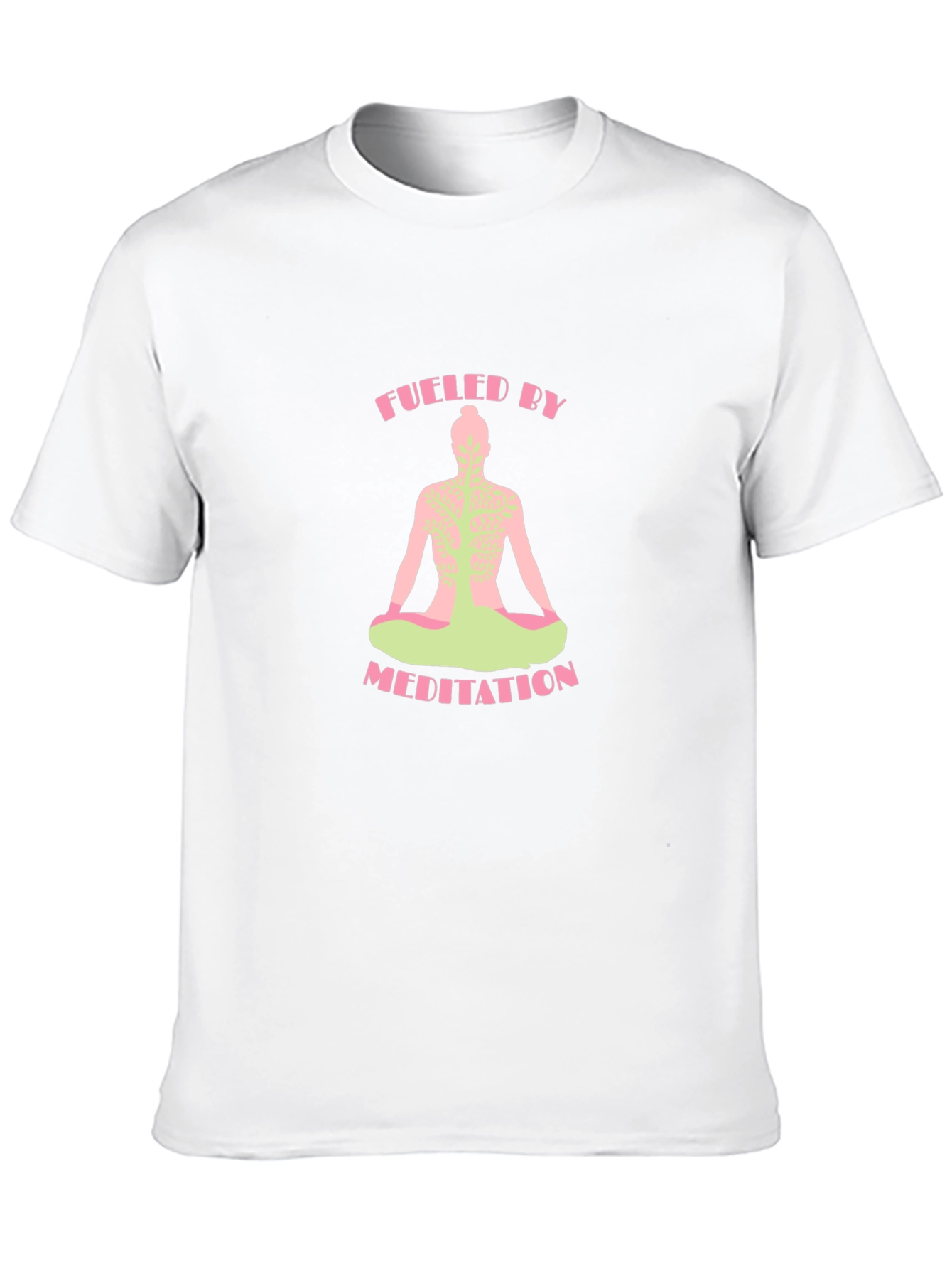 Black Fueled By Meditation Graphic Tee view 10