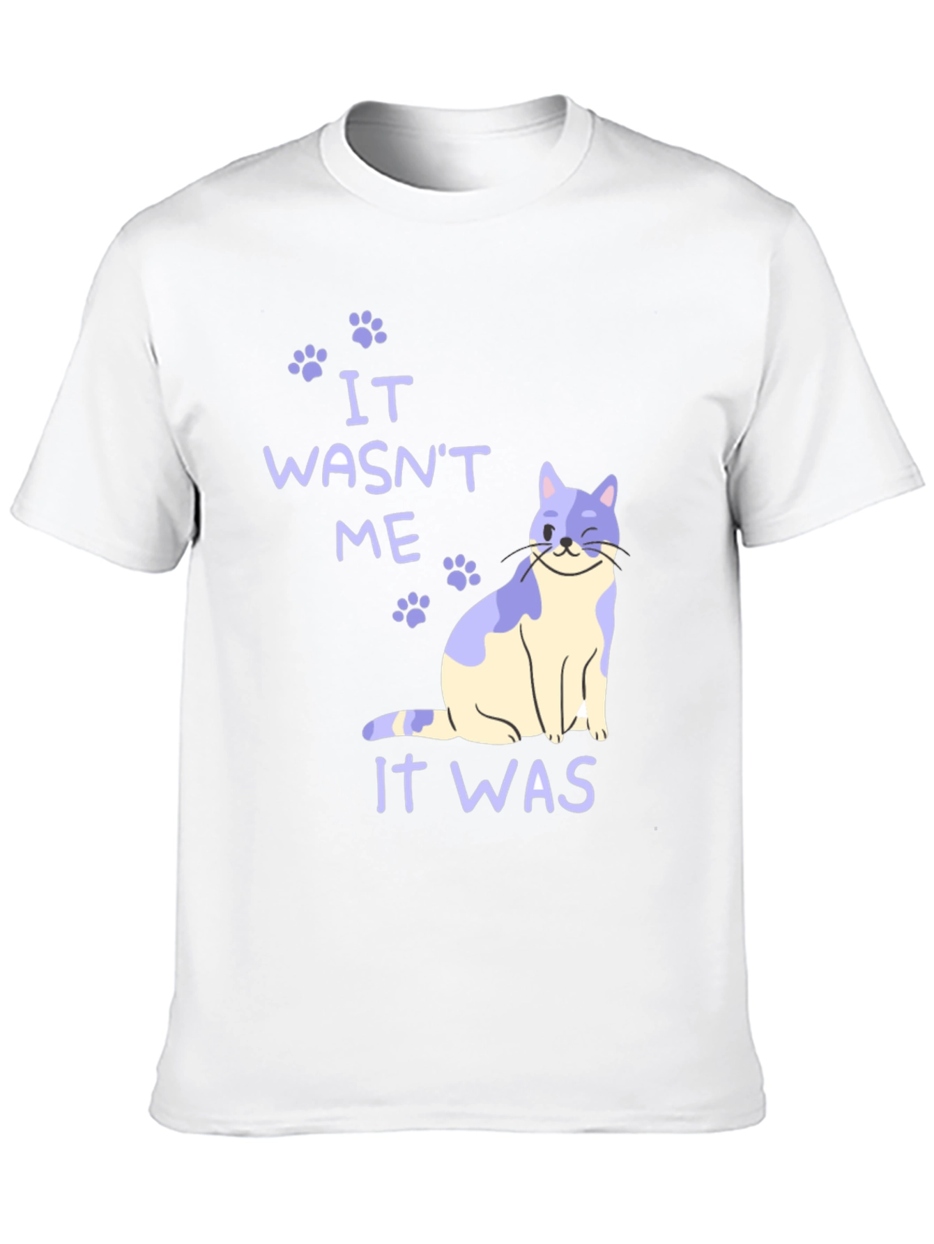 Black It Wasn't Me Cat T-Shirt view 10