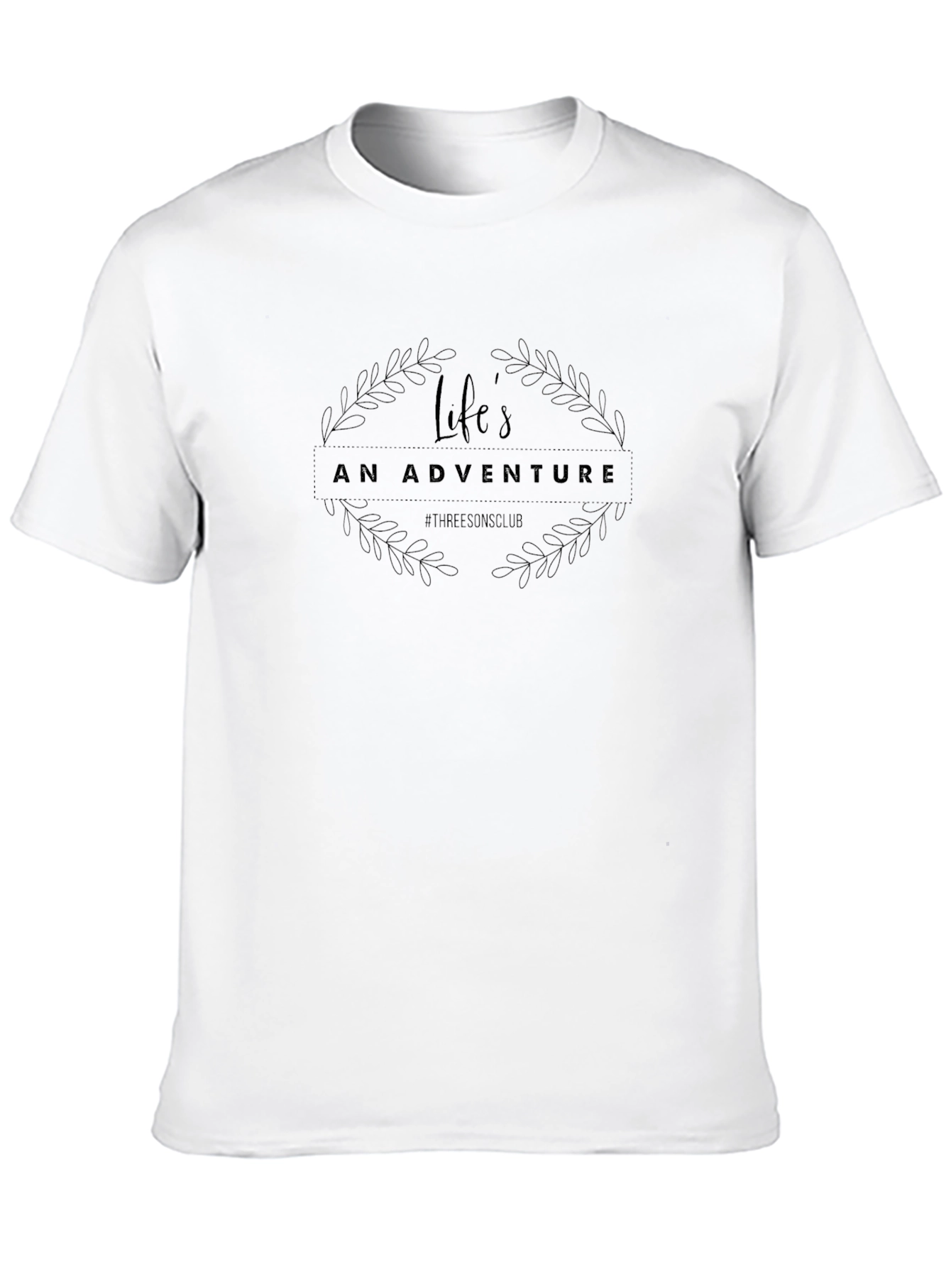 Black Life's an Adventure Graphic Tee - Black view 10