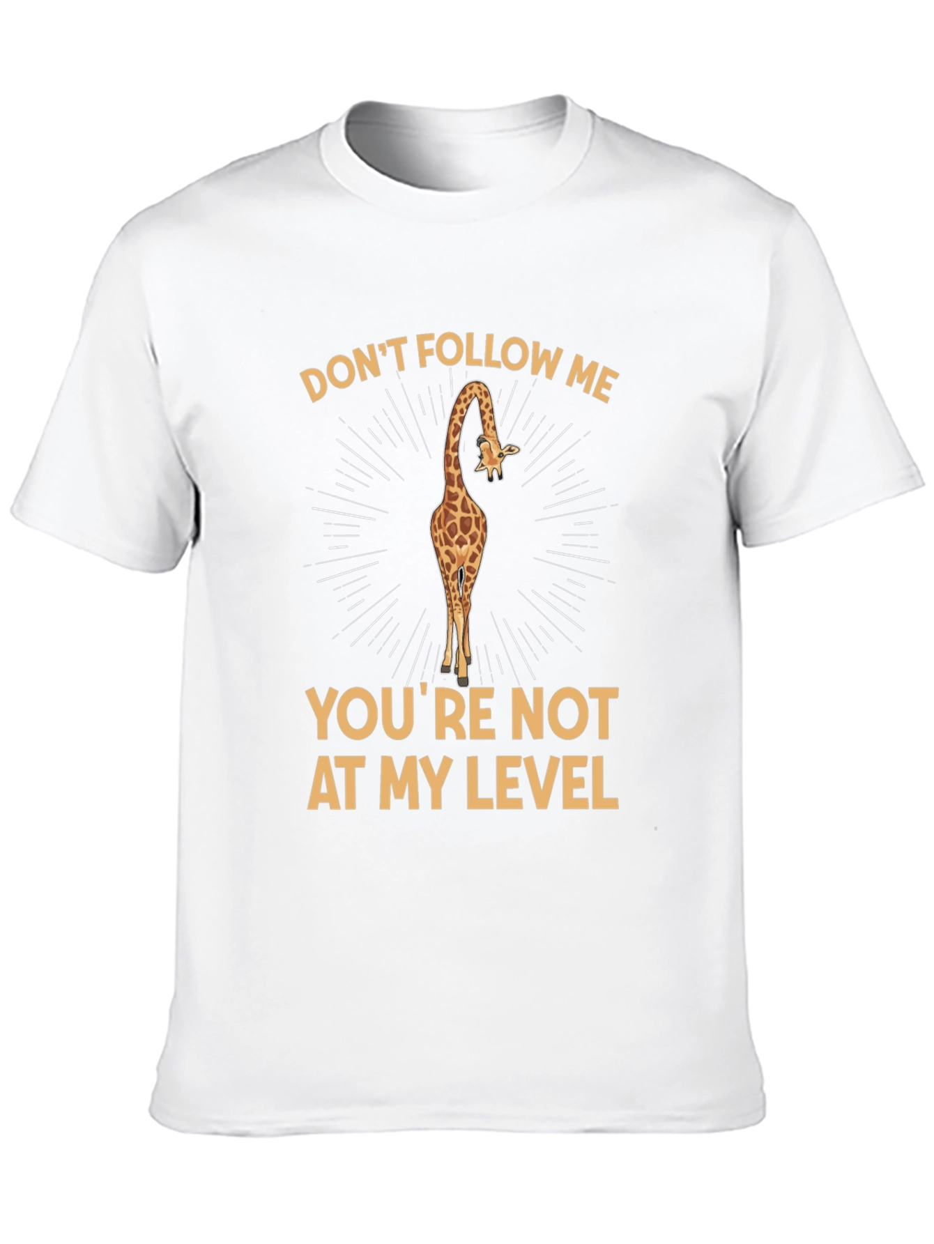 Black Giraffe T-Shirt - Don't Follow Me view 10