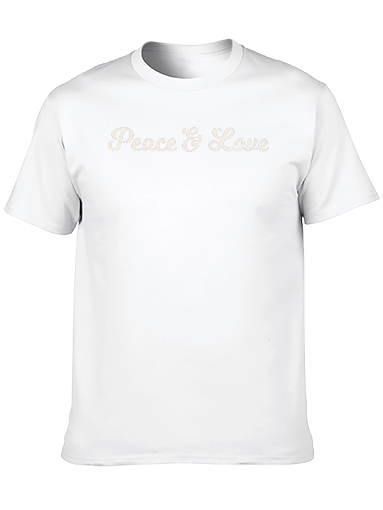 Black Peace & Love Black Graphic Tee - Unisex view 10