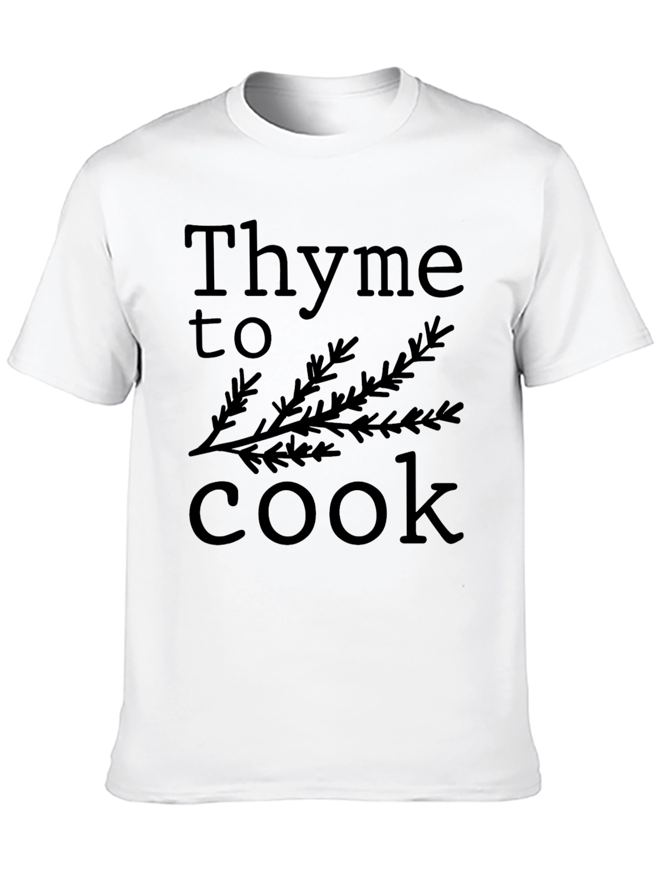Black Thyme to Cook Funny Herb T-Shirt view 10