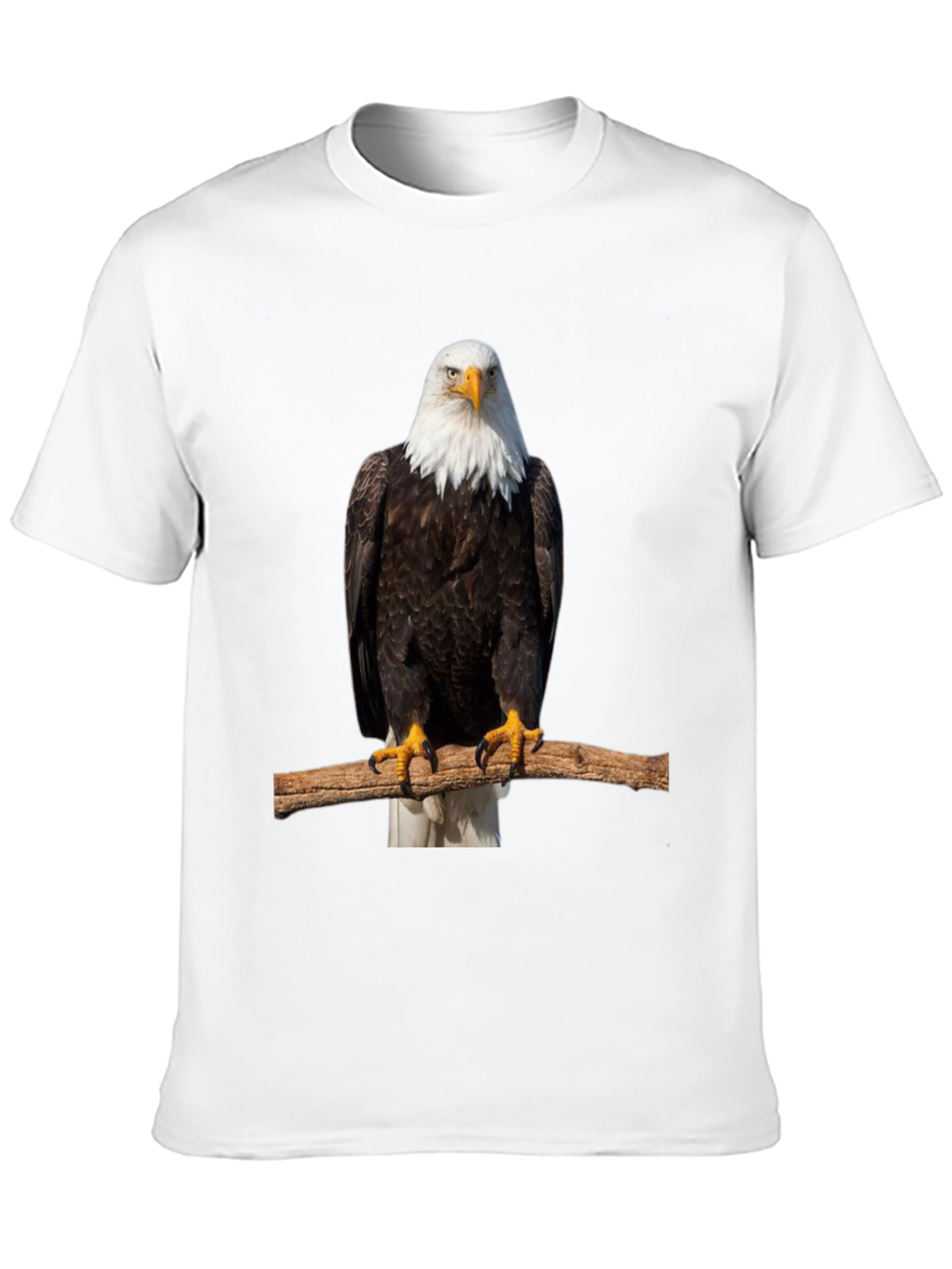 Black Eagle Print Black T-Shirt view 10