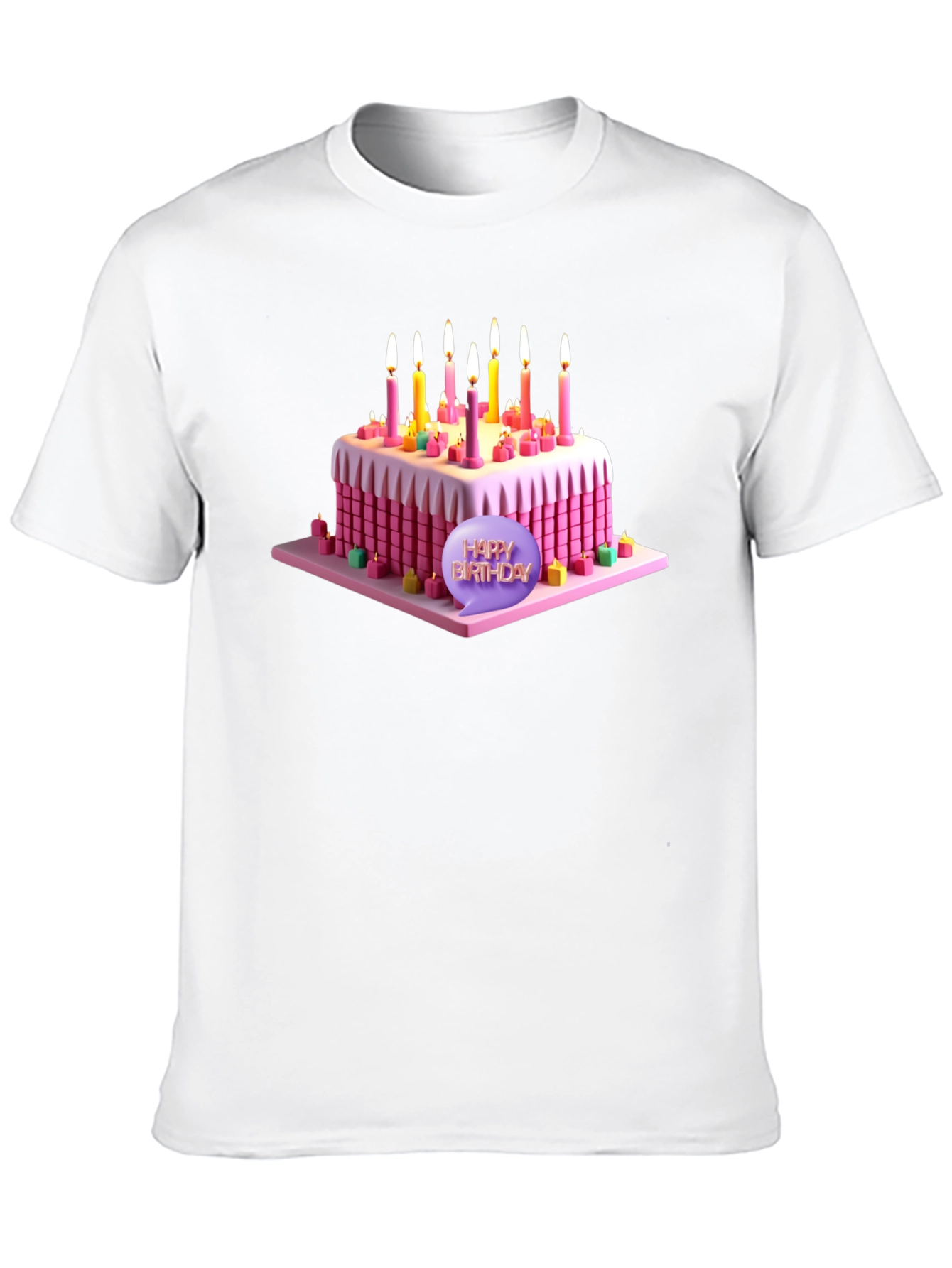 Black Birthday Cake T-Shirt - Sweet Celebration Style! view 10