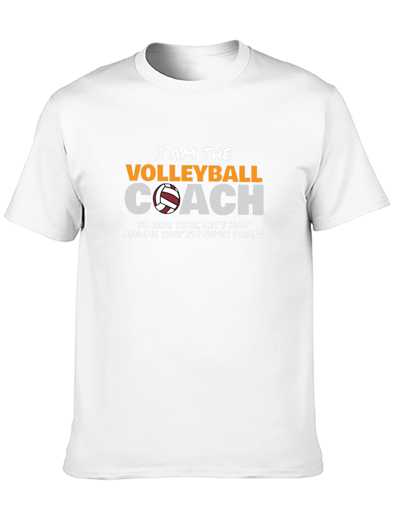 Black Volleyball Coach Graphic T-Shirt view 10
