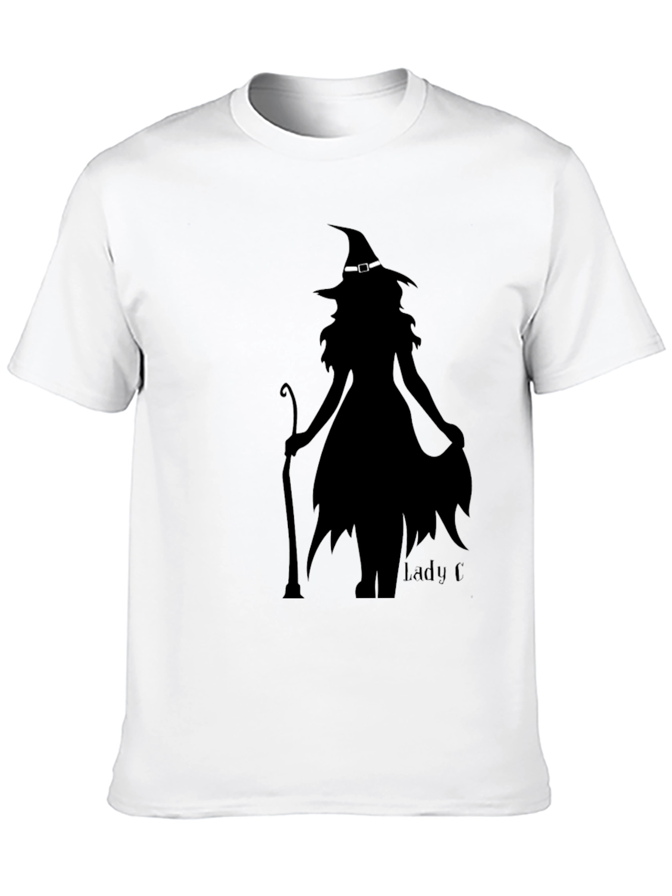 Black Witch Silhouette Graphic Tee - Halloween Style view 10