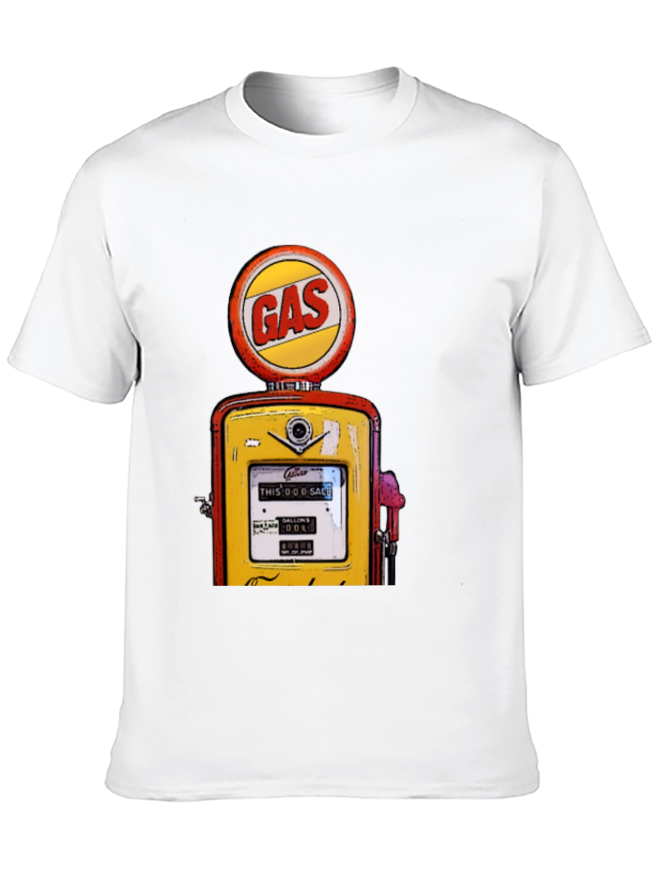 Black Vintage Gas Station Graphic T-Shirt view 10