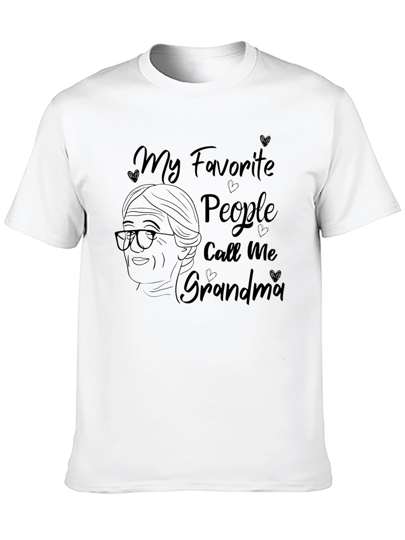 Black My Favorite People Call Me Grandma T-Shirt view 10