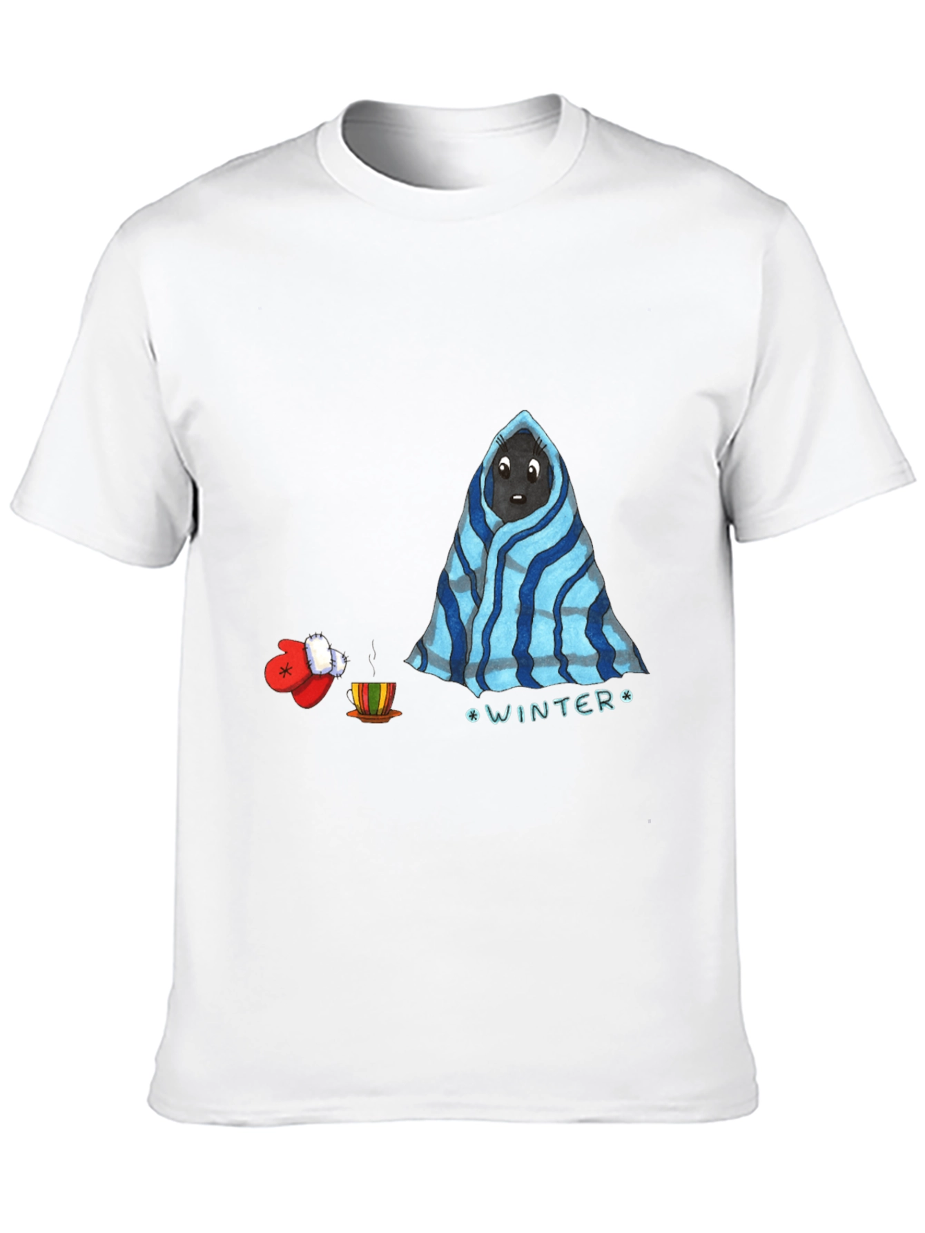 Black Winter Bear T-Shirt - Cozy & Cute view 10