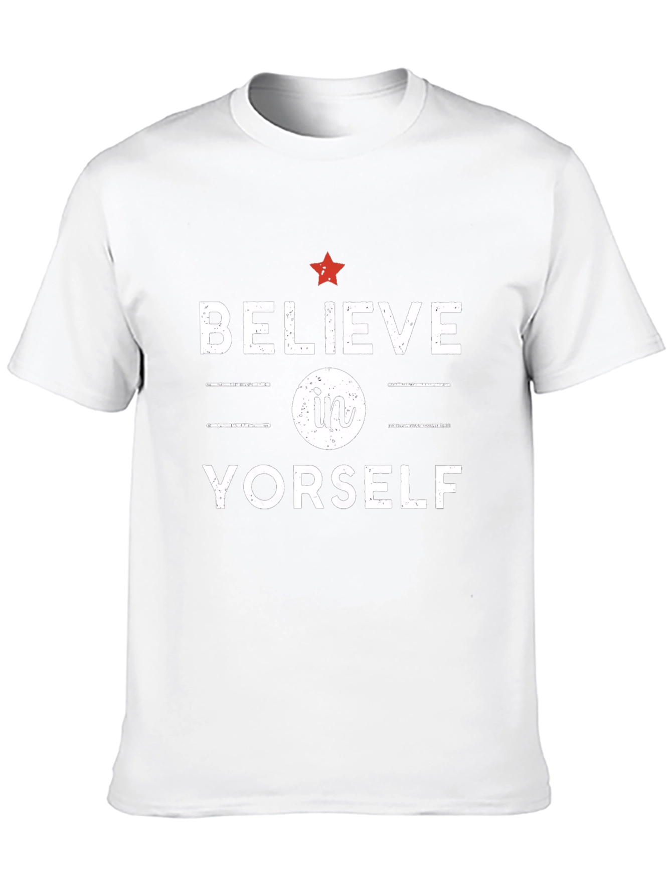 Black Believe In Yorself Graphic T-Shirt - Motivational Tee view 10