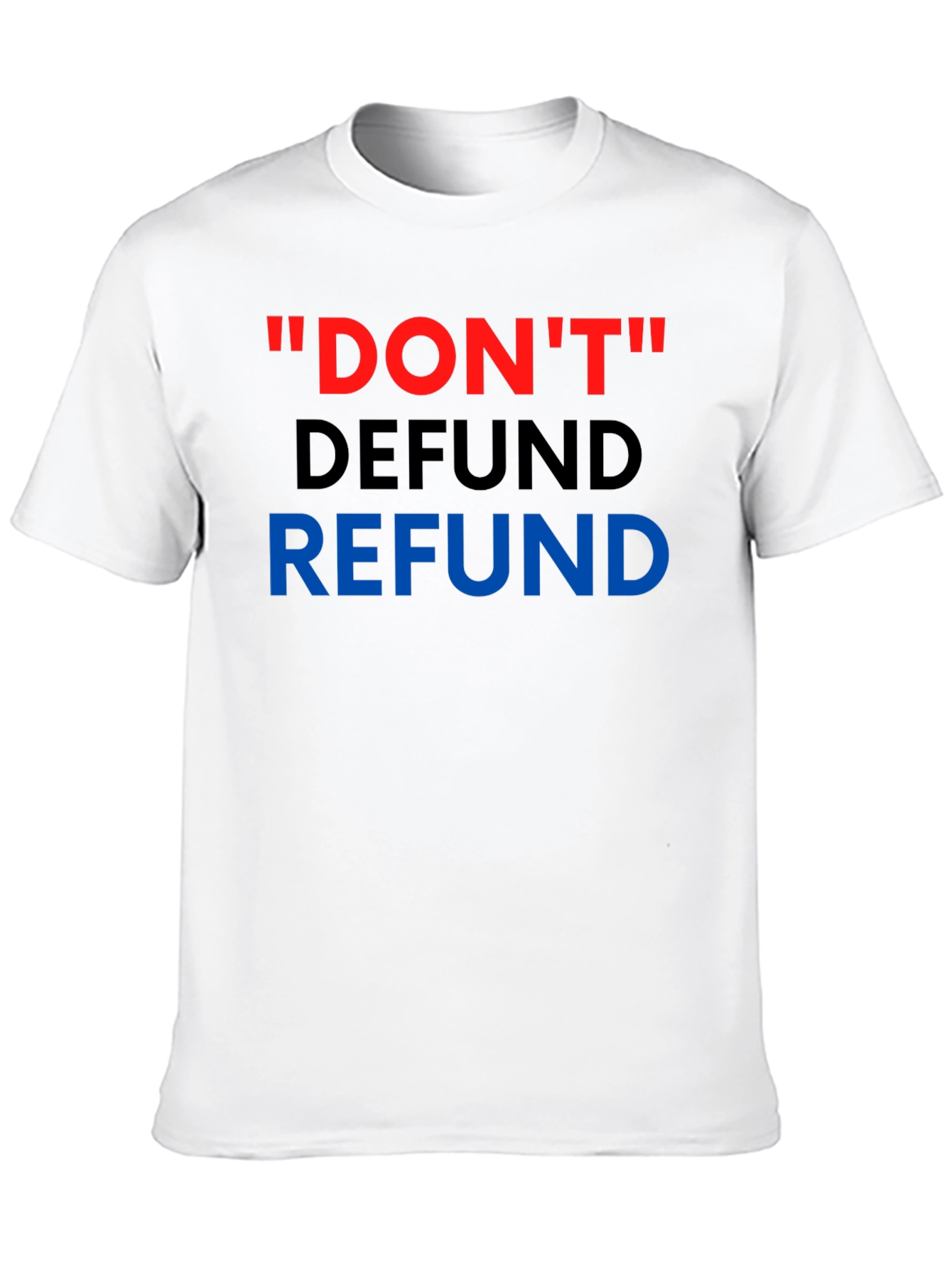 Black Don't Defund Refund T-Shirt view 10
