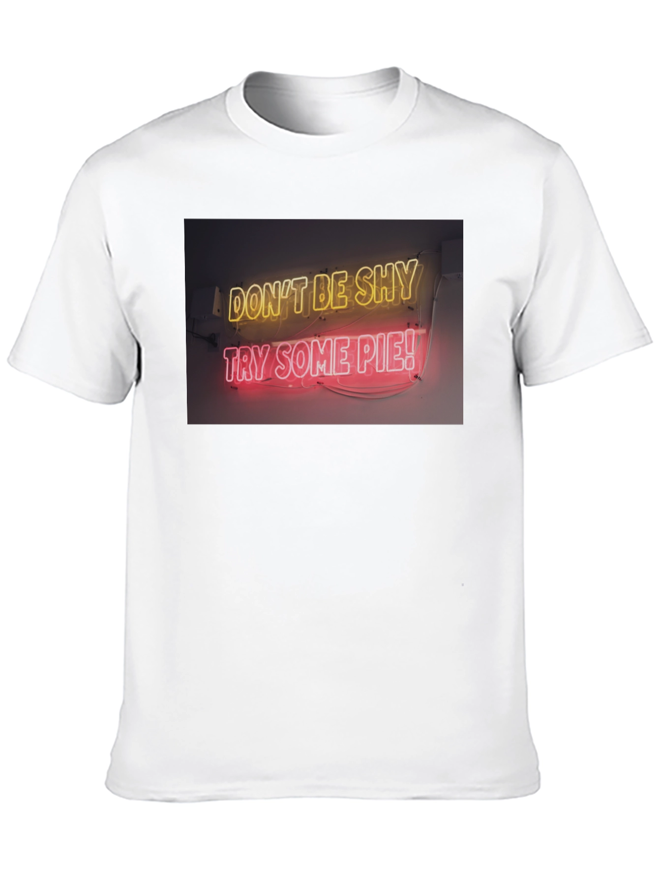 Black Neon Pie Graphic Tee - Don't Be Shy T-Shirt view 10