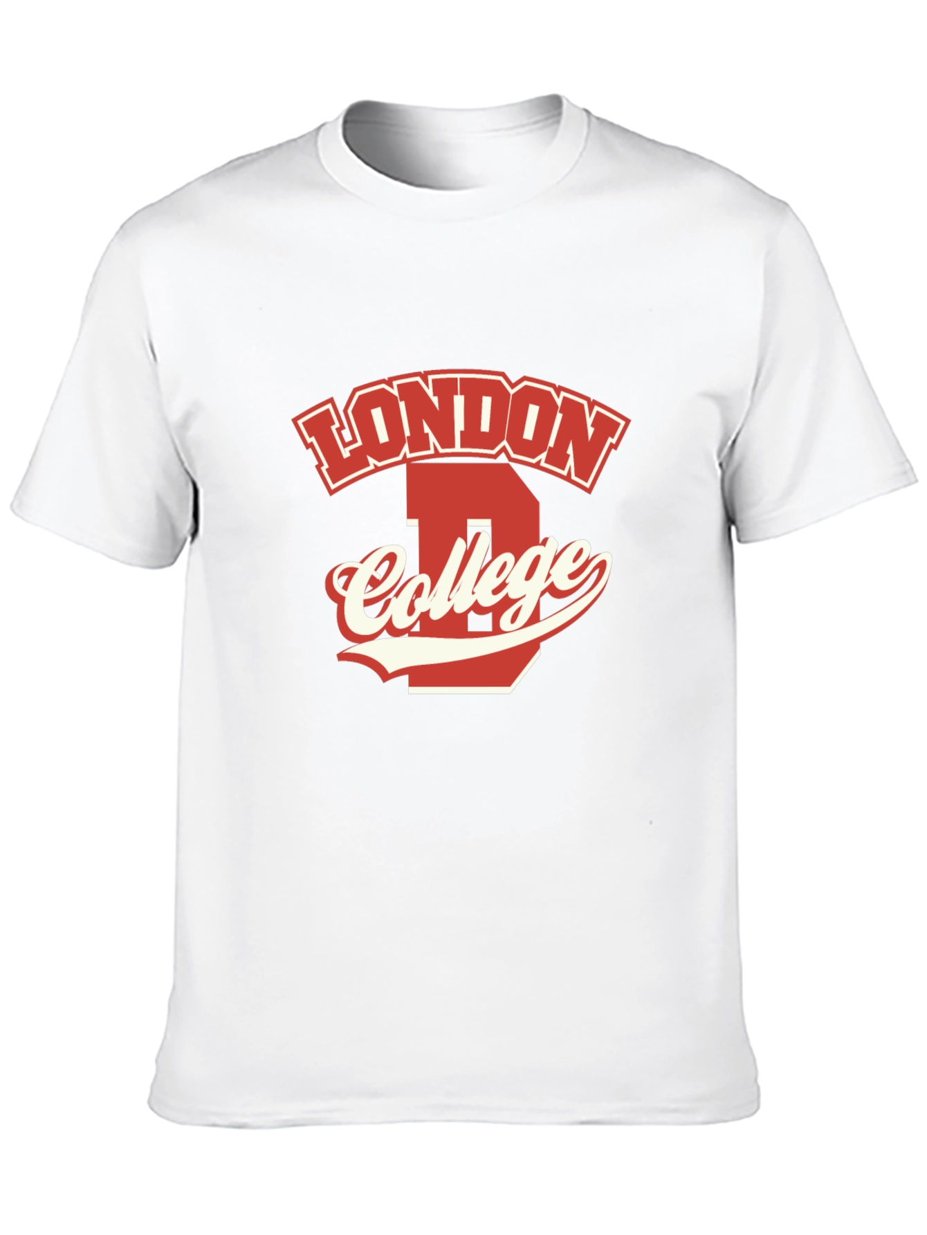 Black London College Graphic T-Shirt view 10